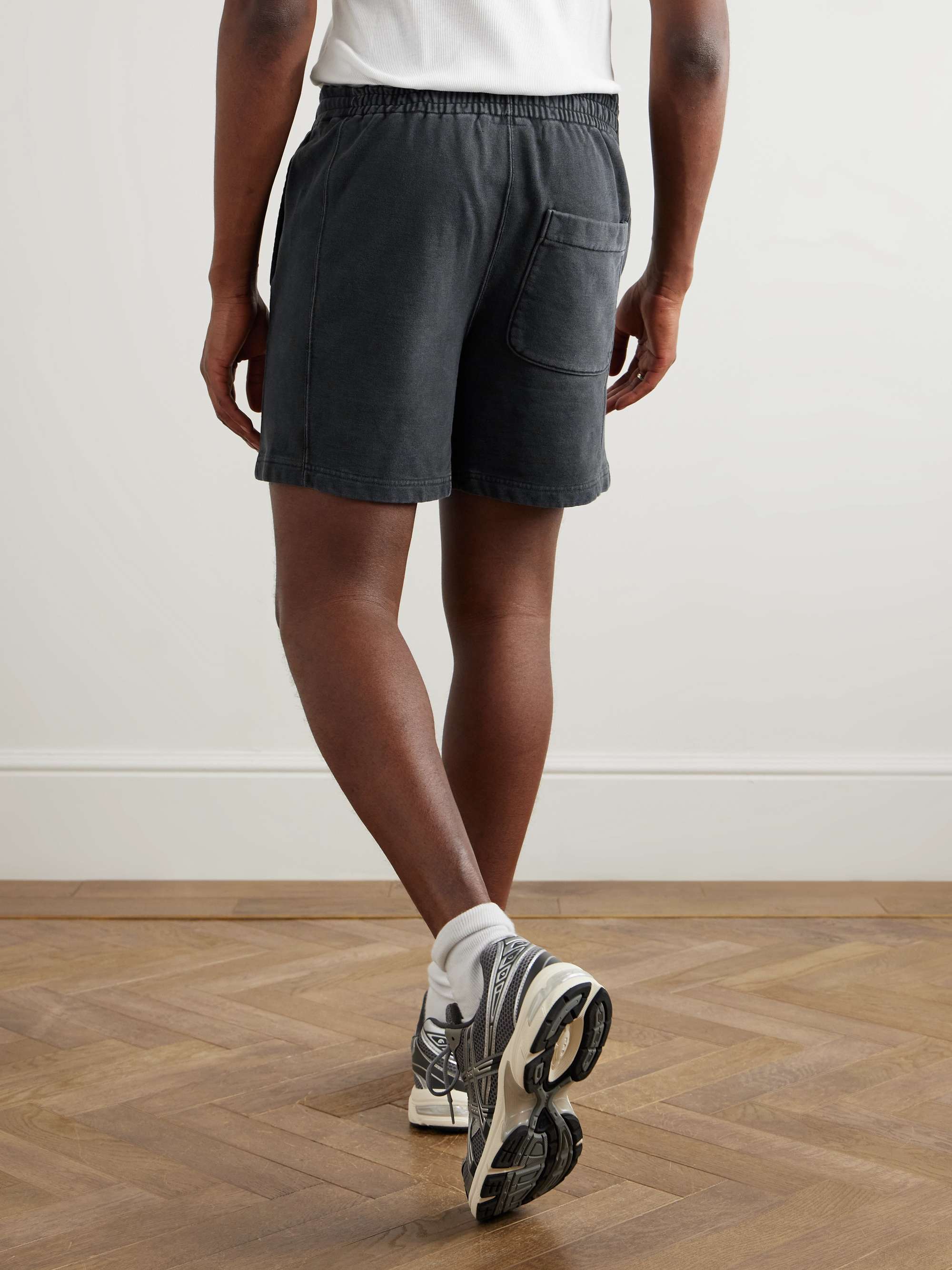 Straight-Leg Cotton-Jersey Shorts view