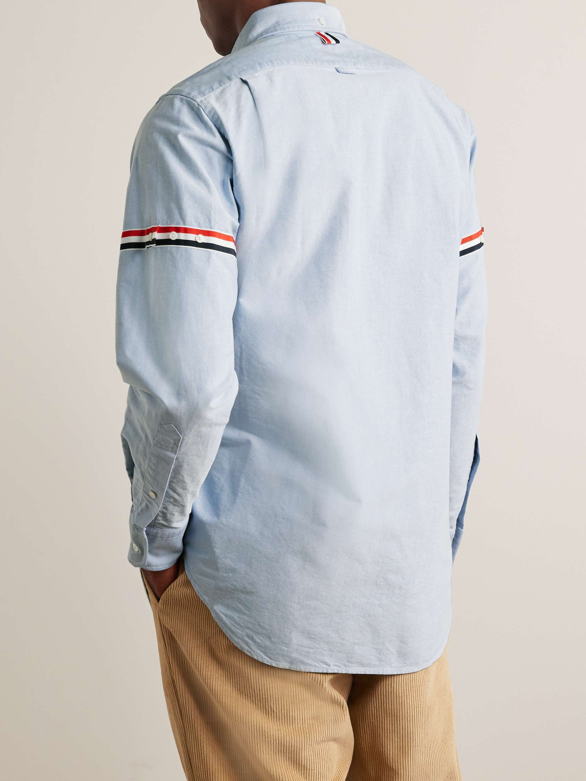 Button-Down Collar Grosgrain-Trimmed Cotton Oxford Shirt view