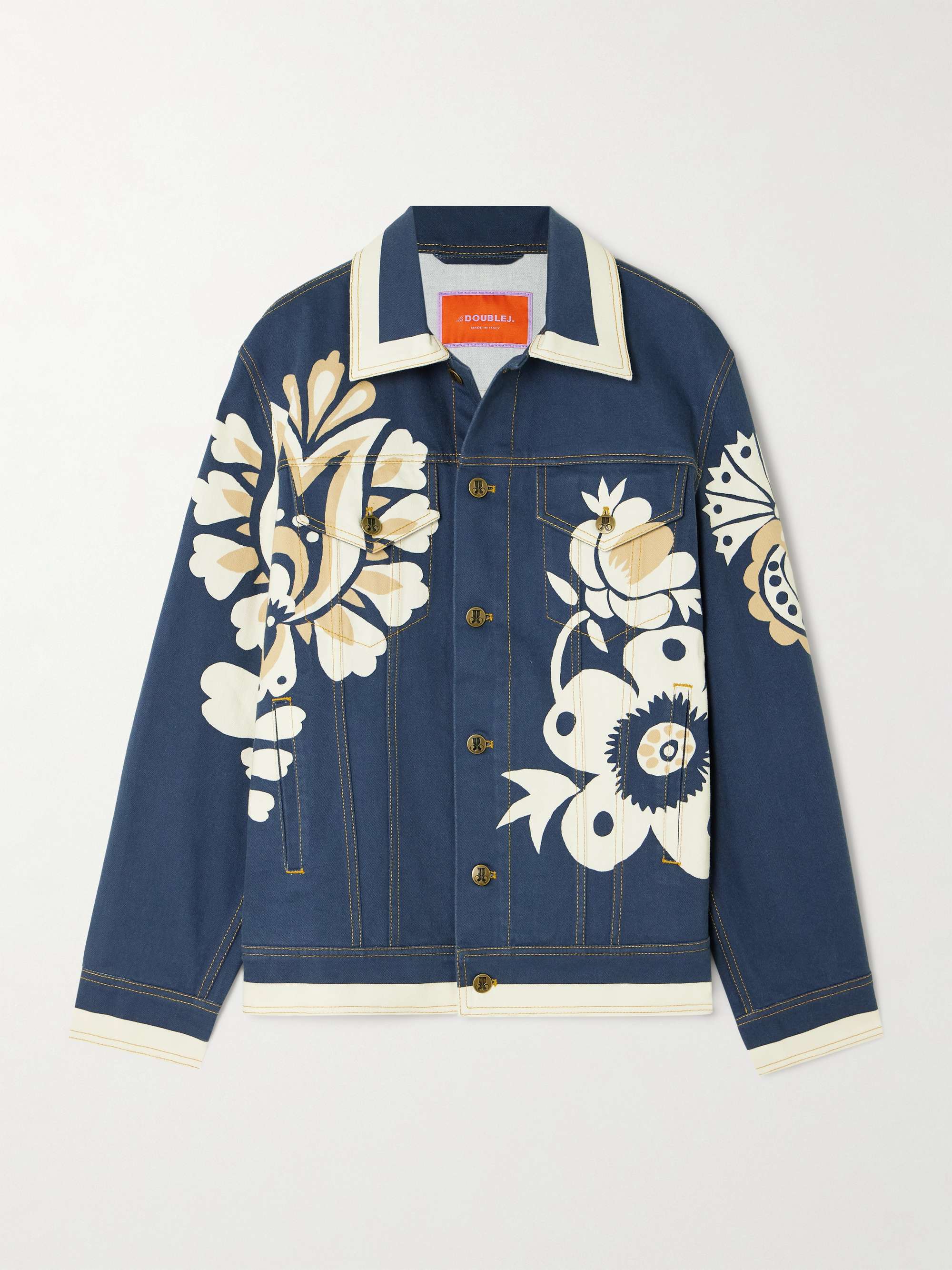 JJ floral-print denim jacket view