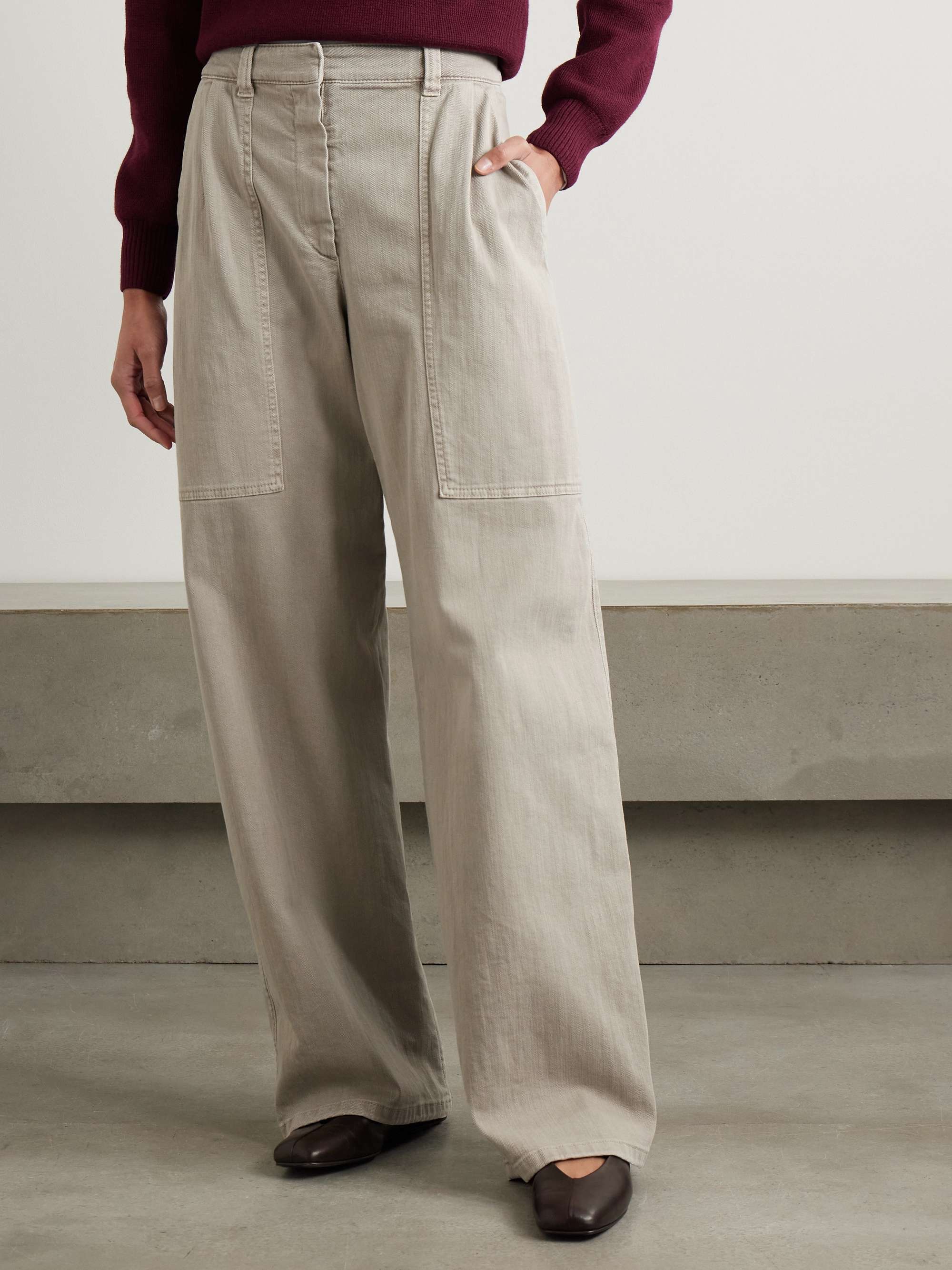 Cotton-twill pants view
