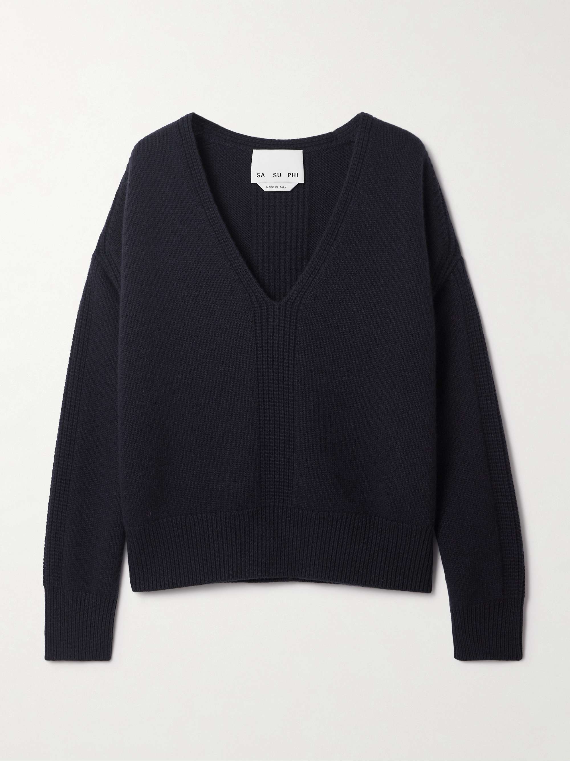 Rasato merino wool and cashmere-blend sweater view