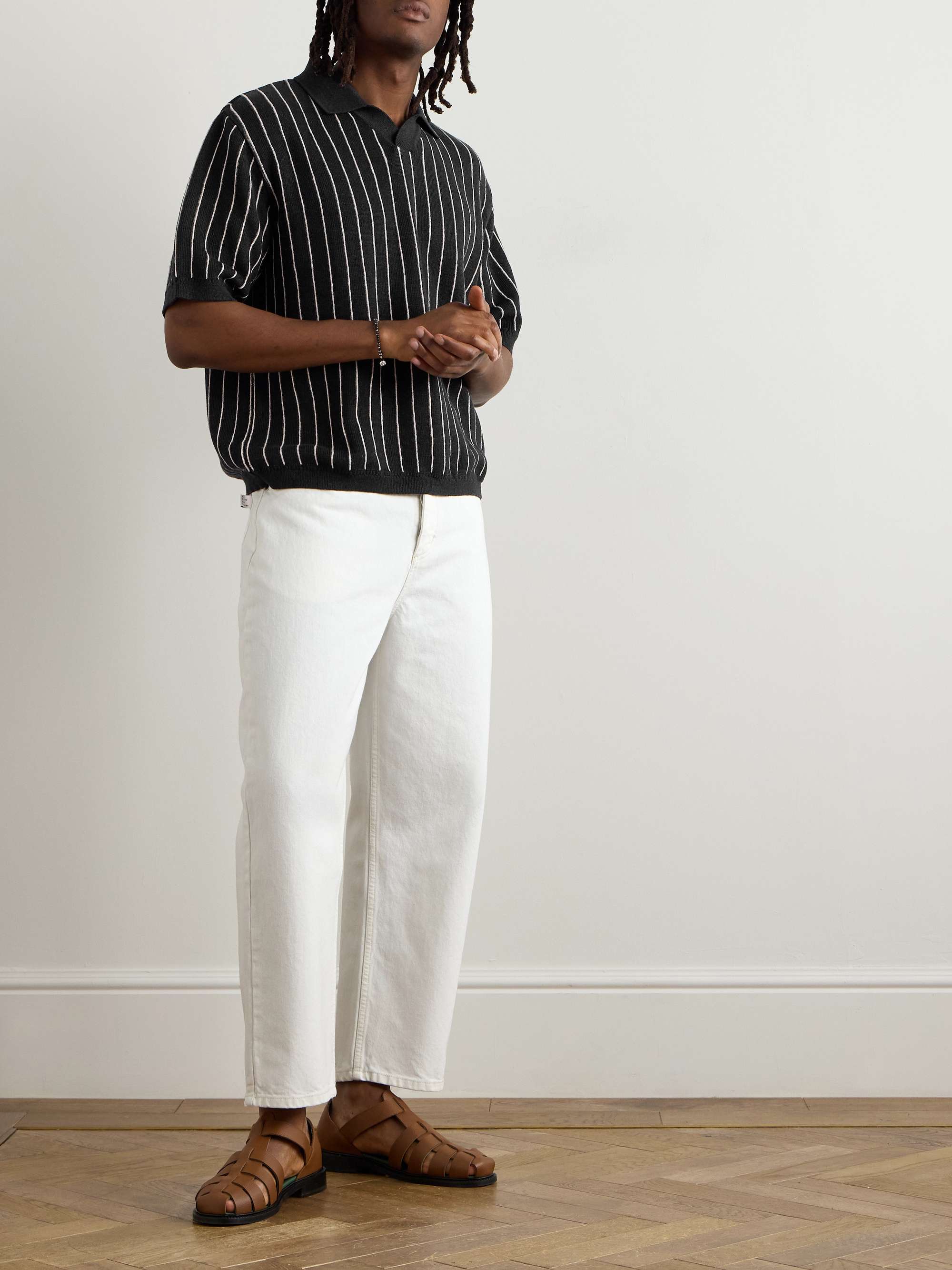 Terek Tapered Cropped Organic Jeans view
