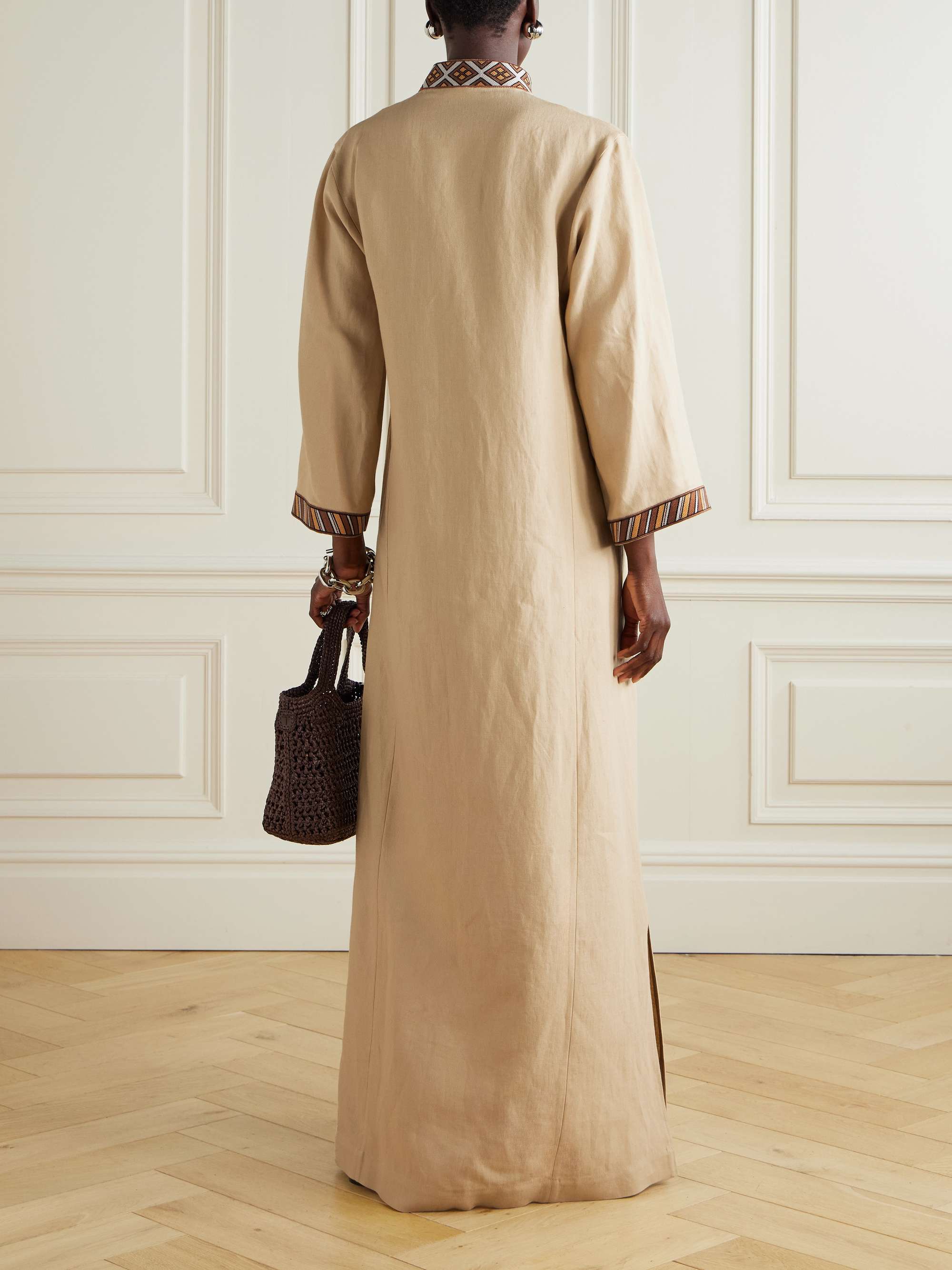 Linen maxi dress view