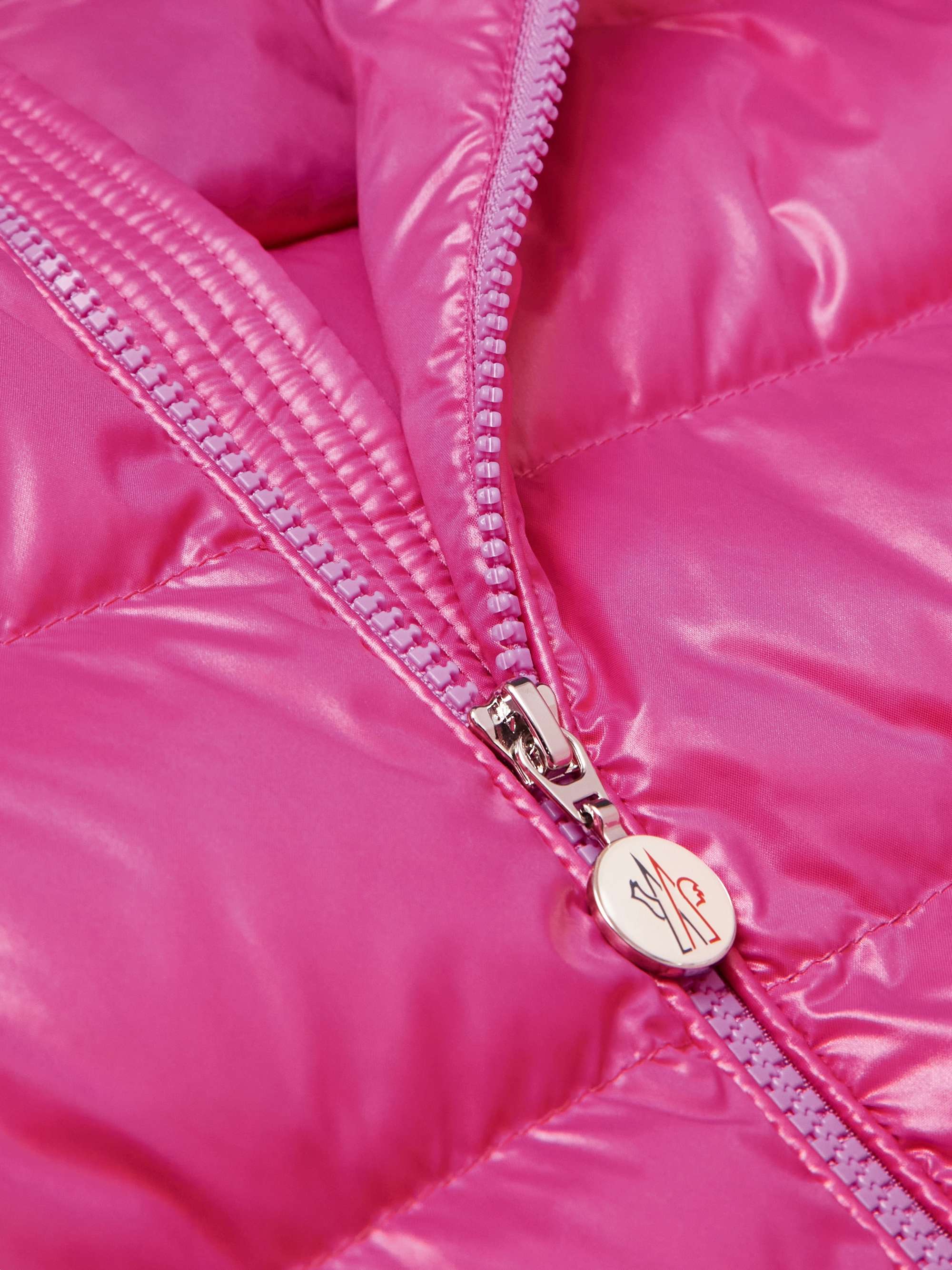 Saulx Logo-Appliquéd Quilted Shell Hooded Down Jacket view