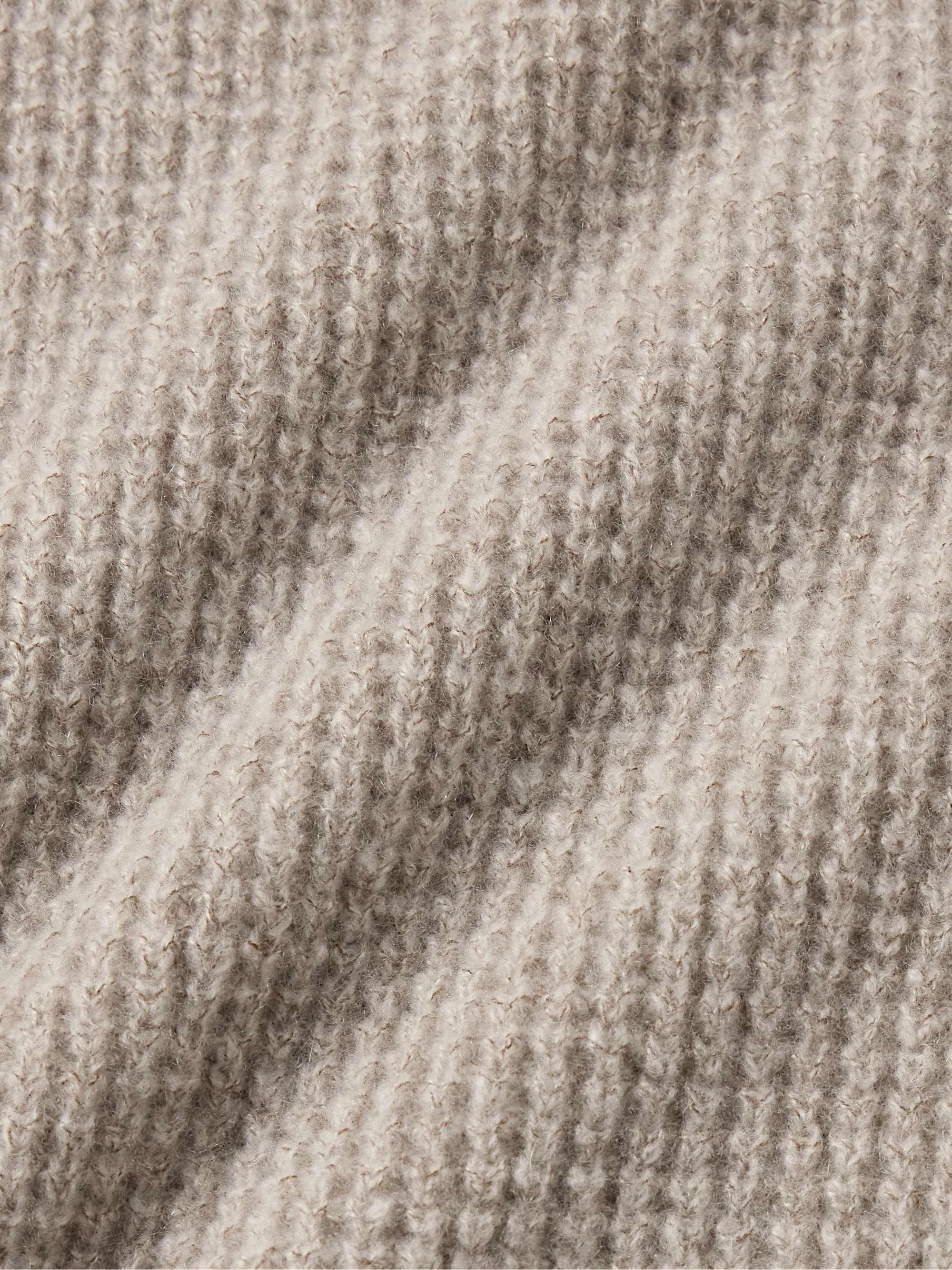 Waffle-Knit Cashmere Sweater view