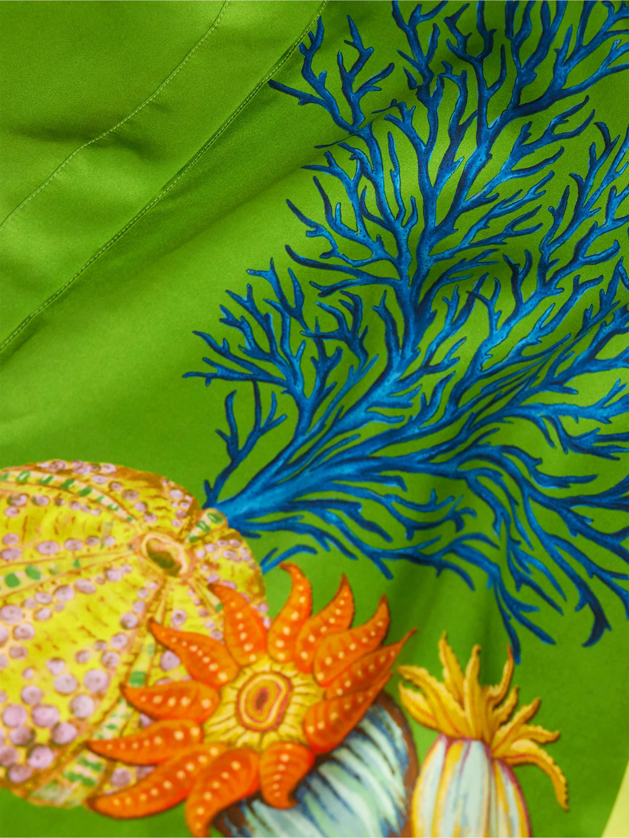 + Sam Pauletto Aquatica printed silk-satin shirt view