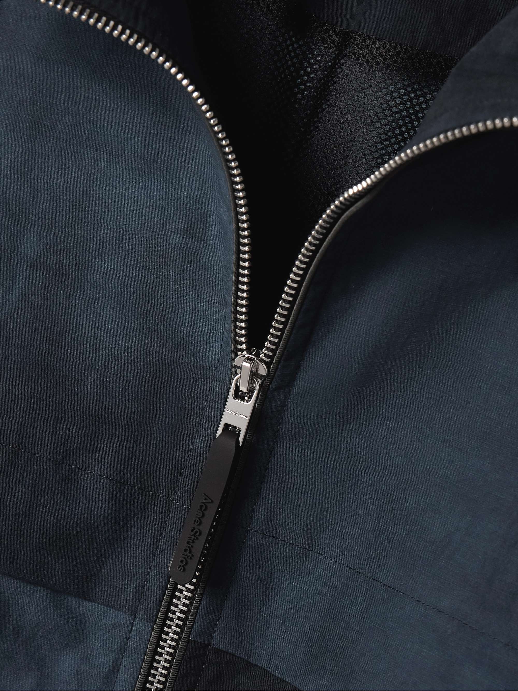 Paneled shell coat view