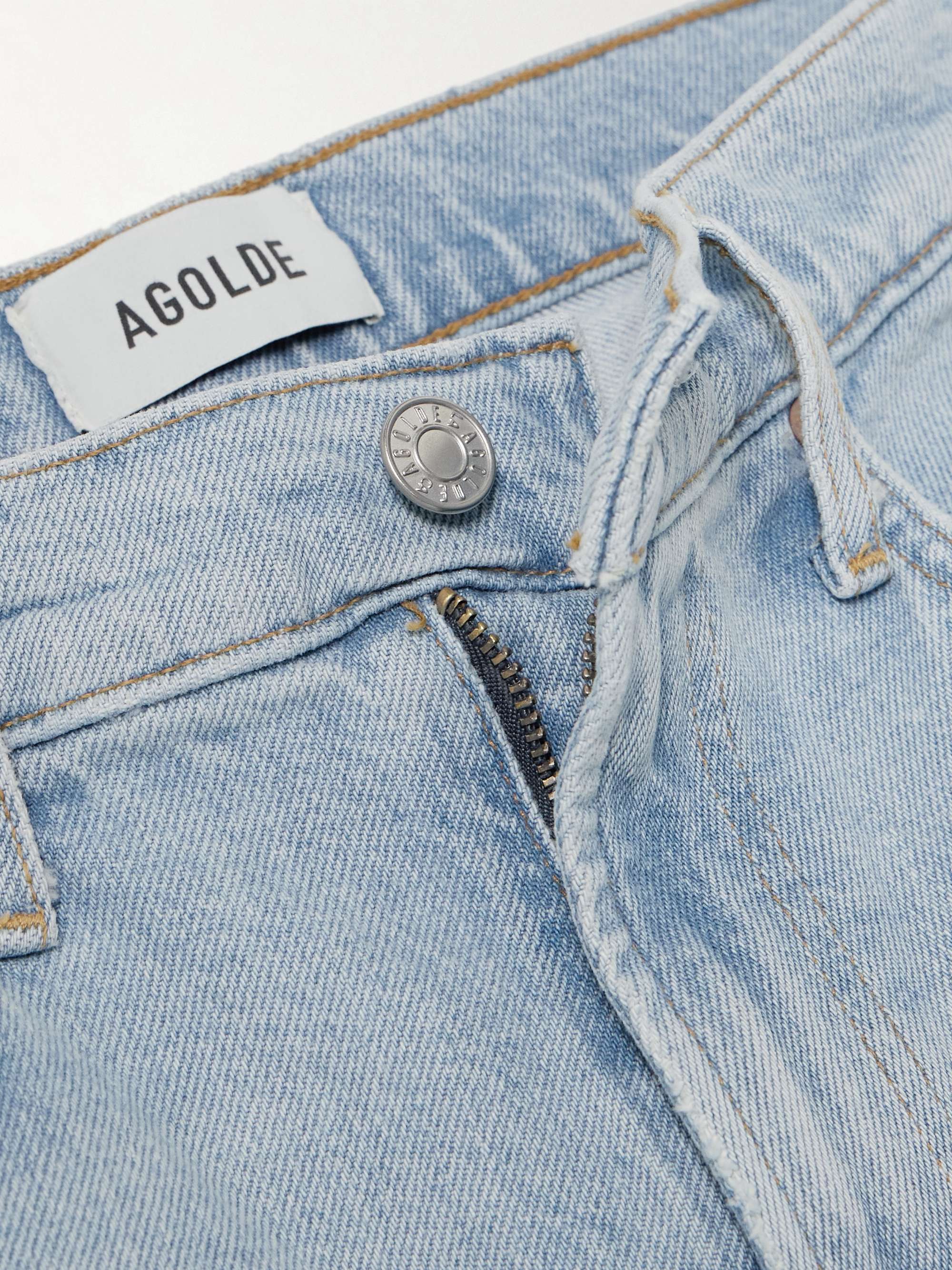 Ren frayed high-rise wide-leg jeans view