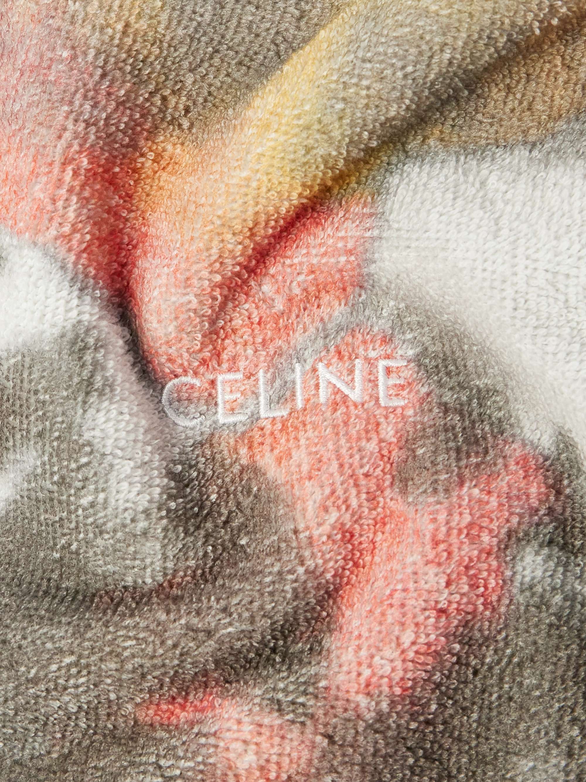 Tie-Dyed Cotton-Terry Hoodie view