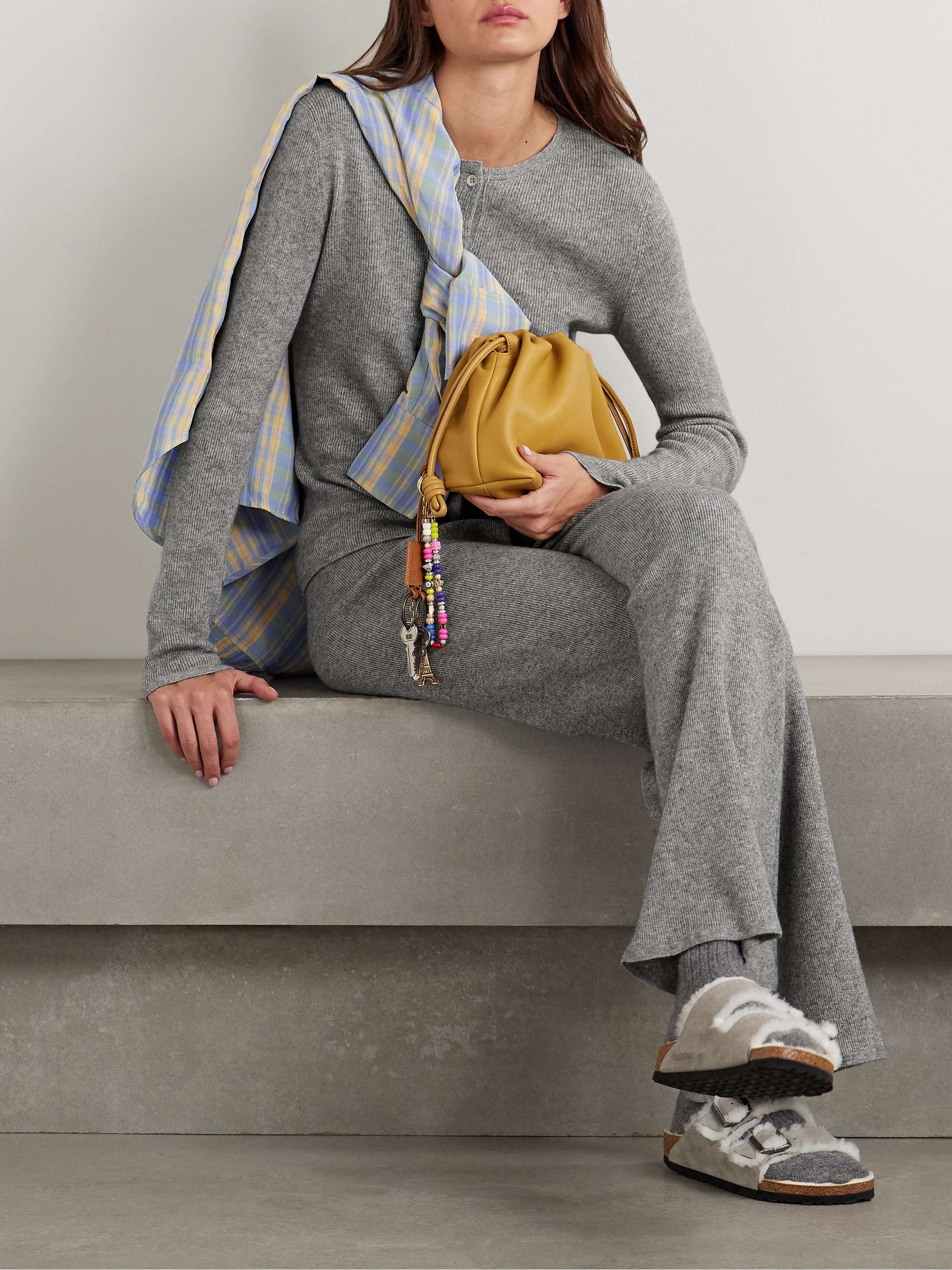 Delicash ribbed cashmere and silk-blend cardigan view