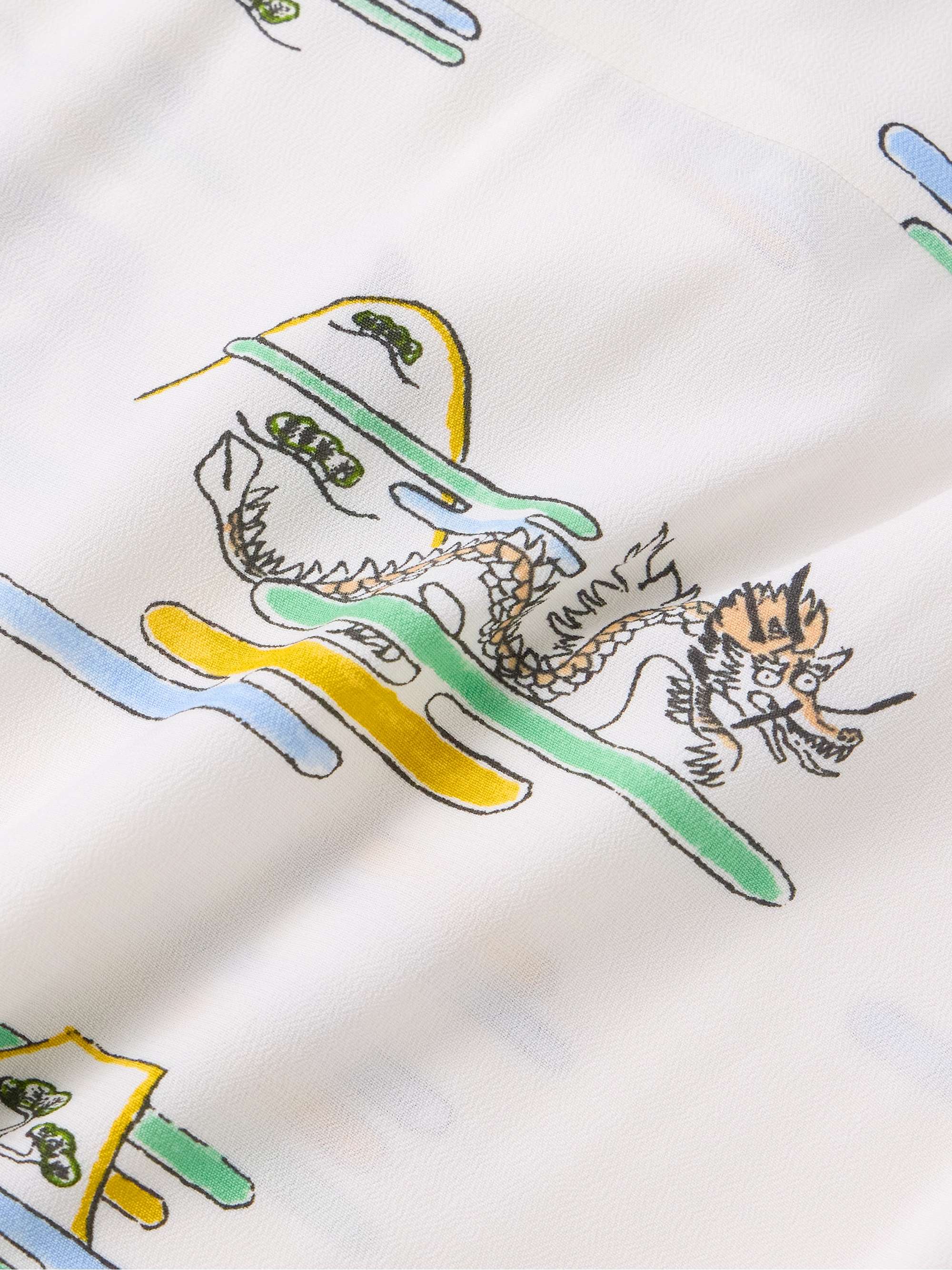 Copa Camp-Collar Printed Crepe Shirt view
