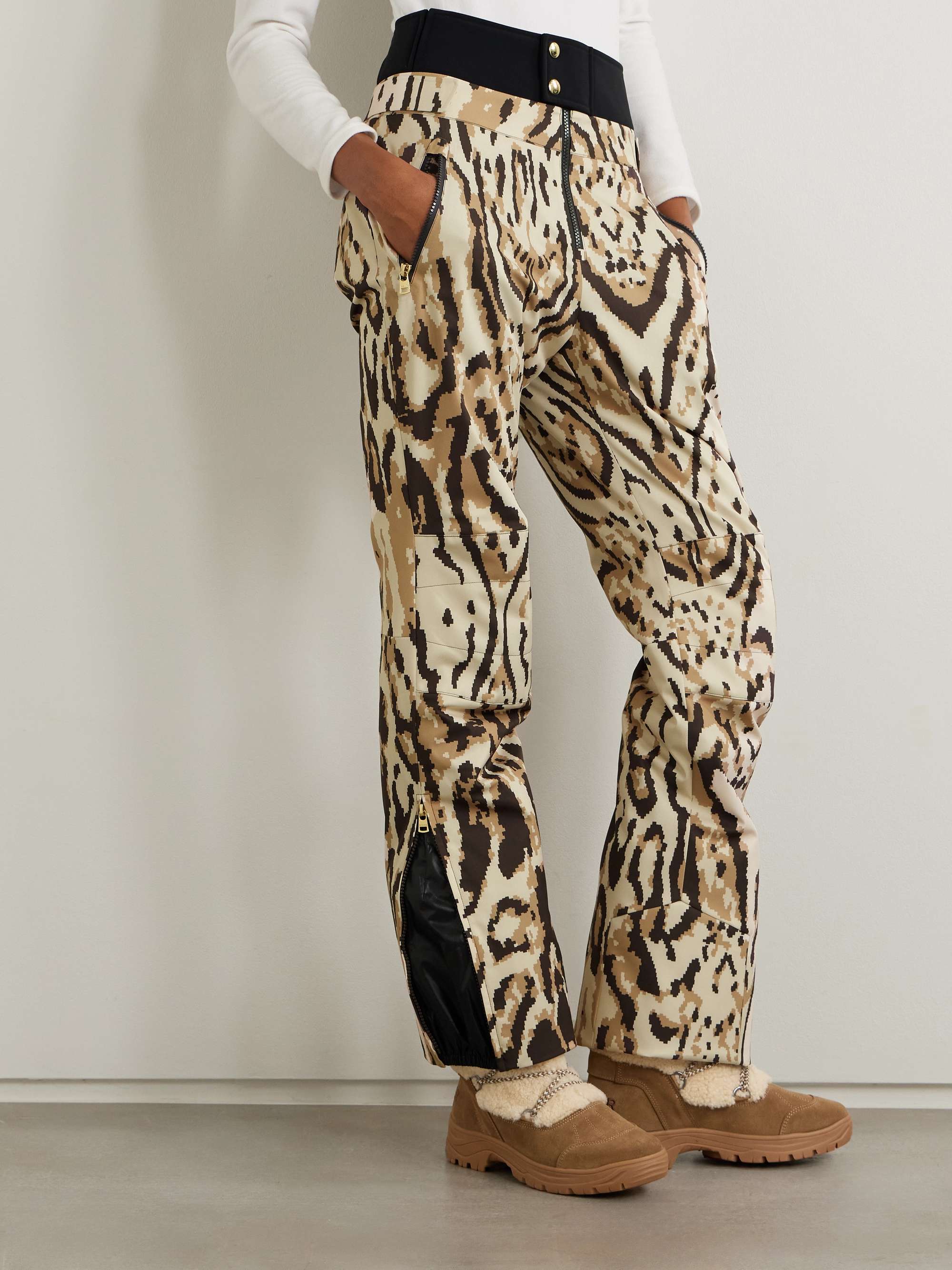 Maren rubber-trimmed printed ski pants view