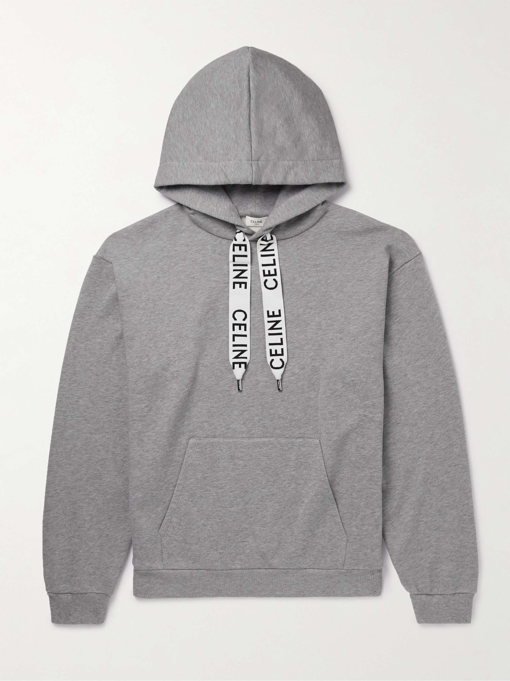 Logo-Detailed Cotton-Jersey Hoodie view
