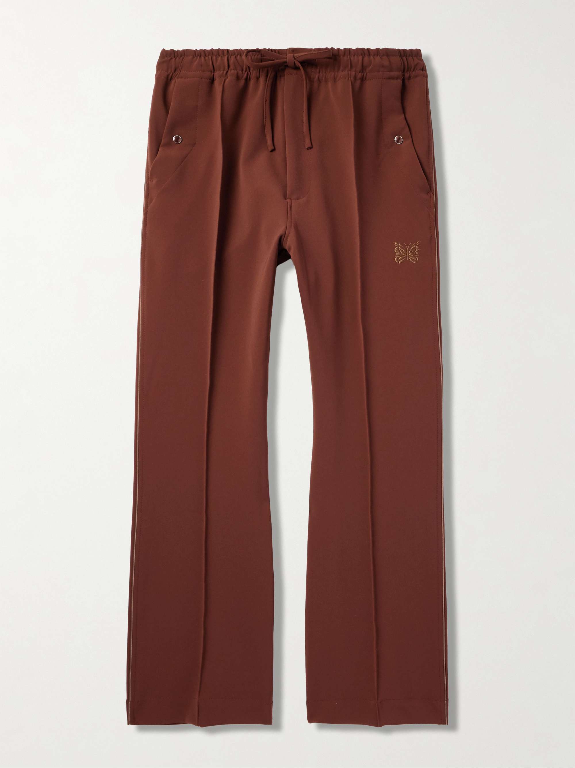 Straight-Leg Logo-Embroidered Jersey Track Pants view