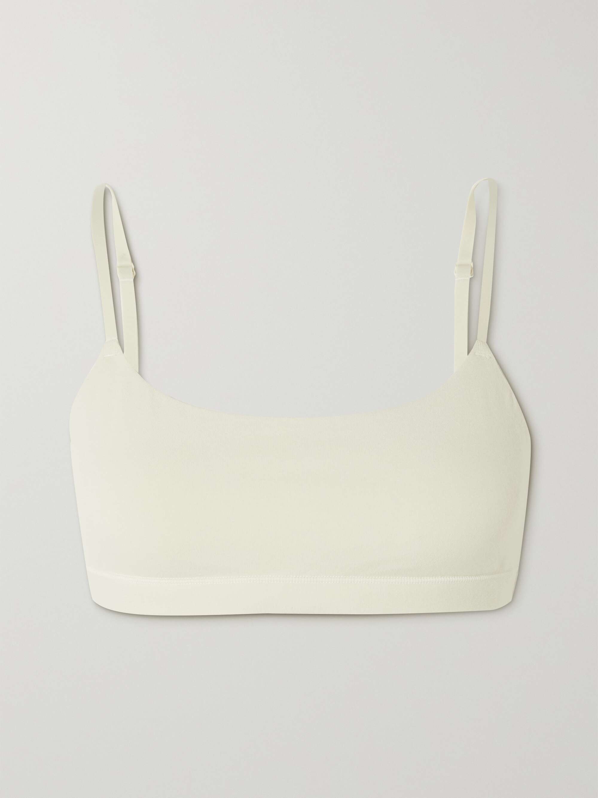 Scoop stretch-cotton jersey bralette view