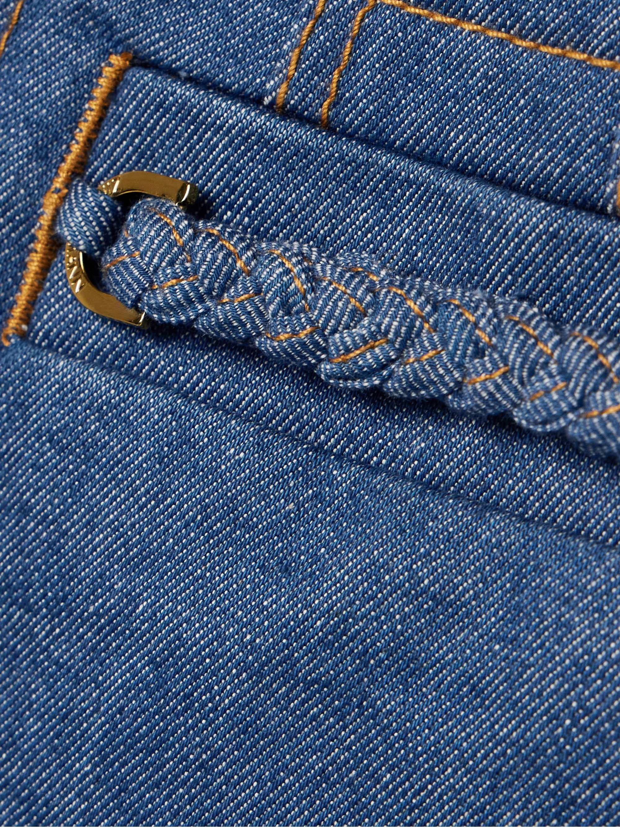 Wylie braided denim shorts view