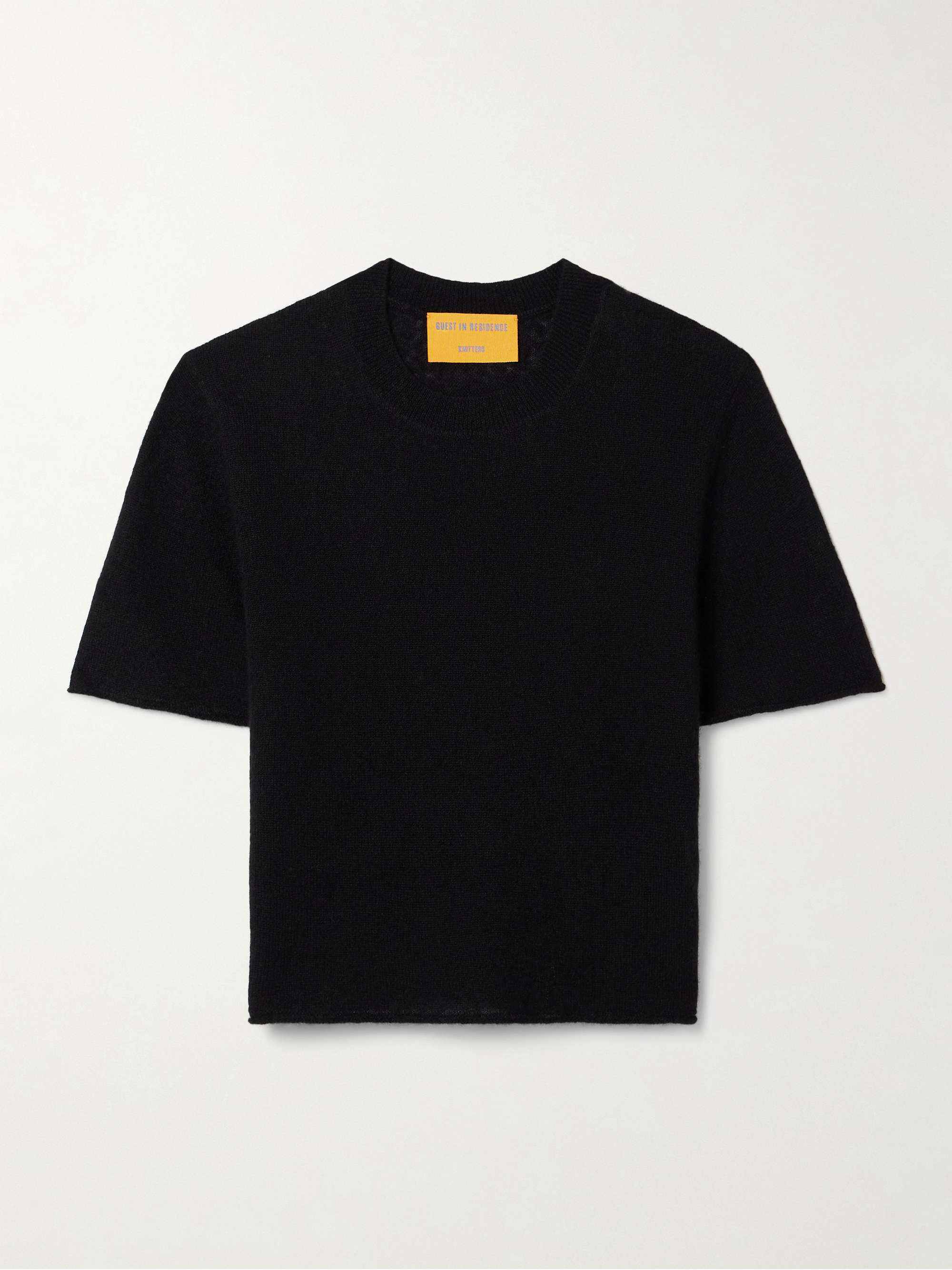 Featherweight cropped wool, cashmere and silk-blend sweater view