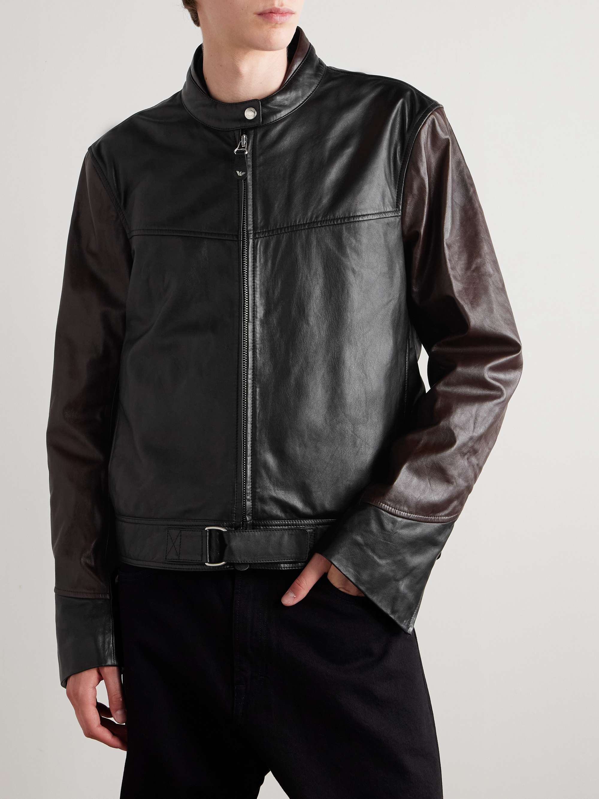 + Emporio Armani Grande Trix Leather Jacket view