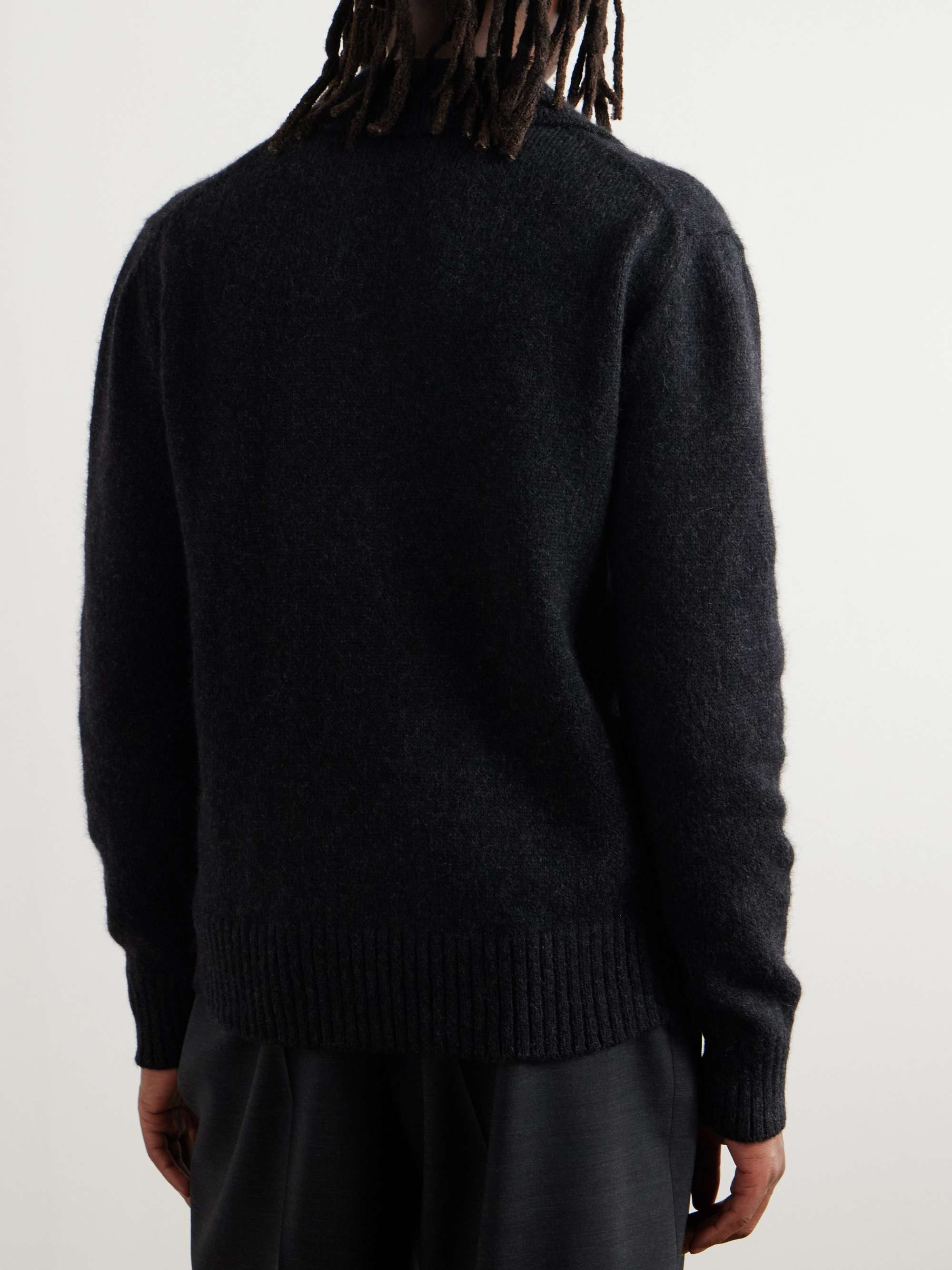 Logo-Appliquéd Knitted Polo Shirt view
