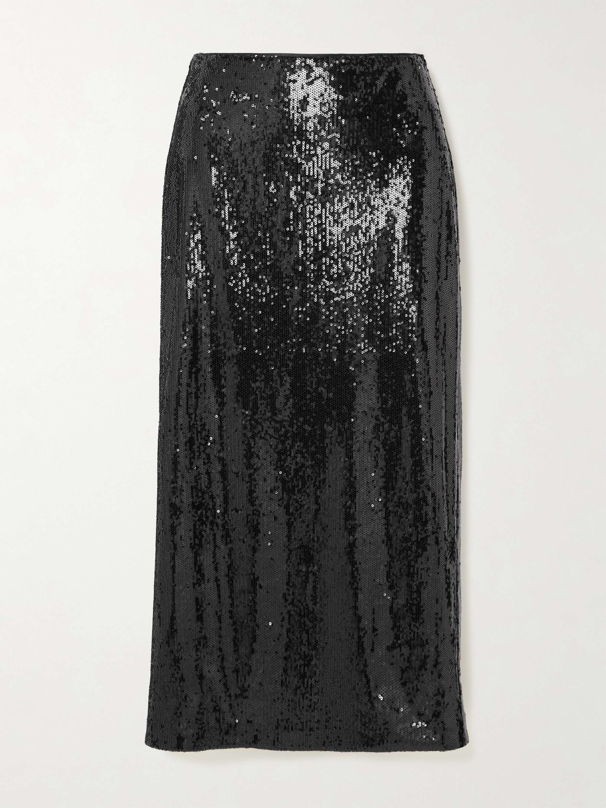 Oona sequined chiffon midi skirt view