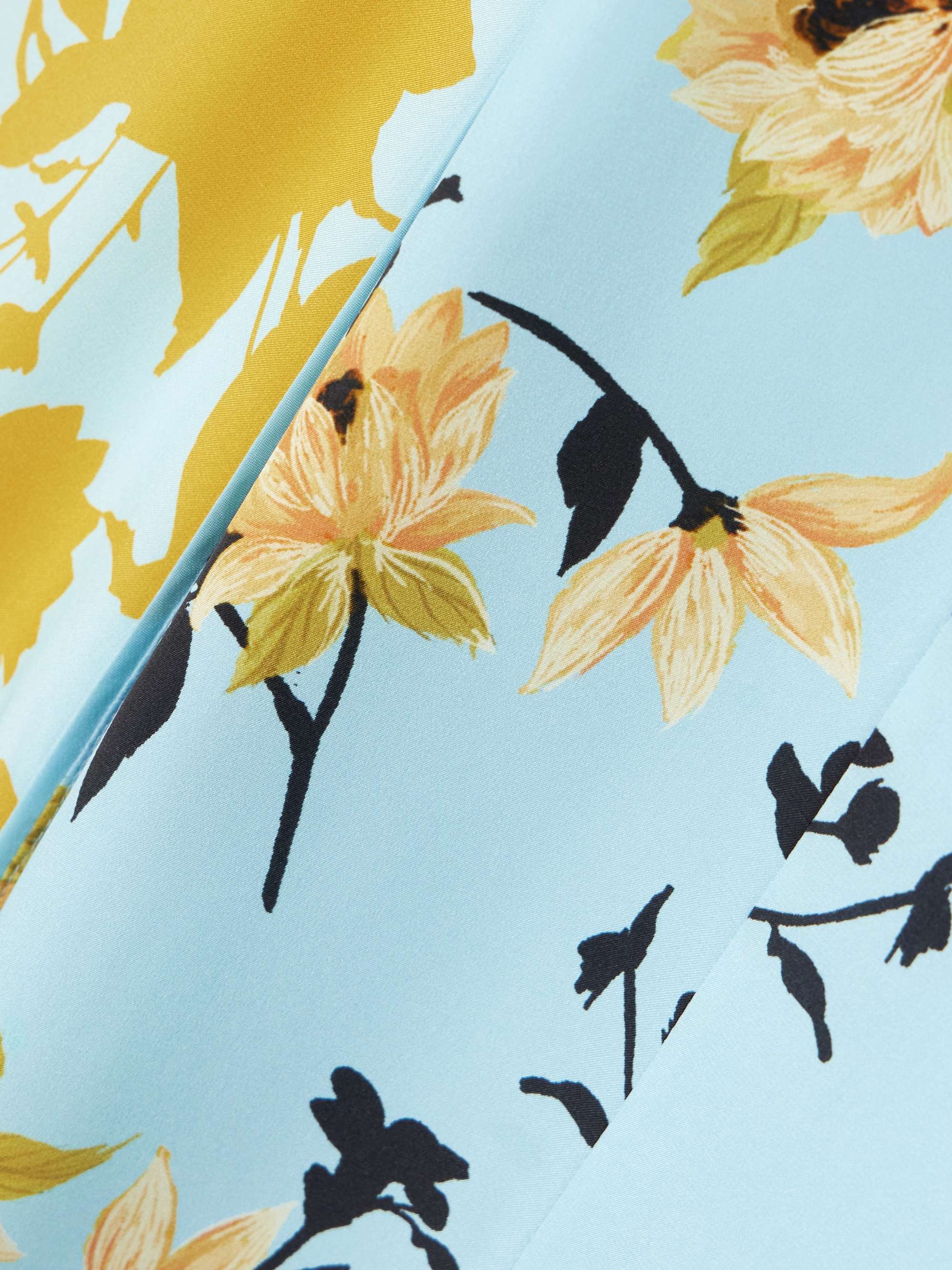 Floral-print silk maxi dress view