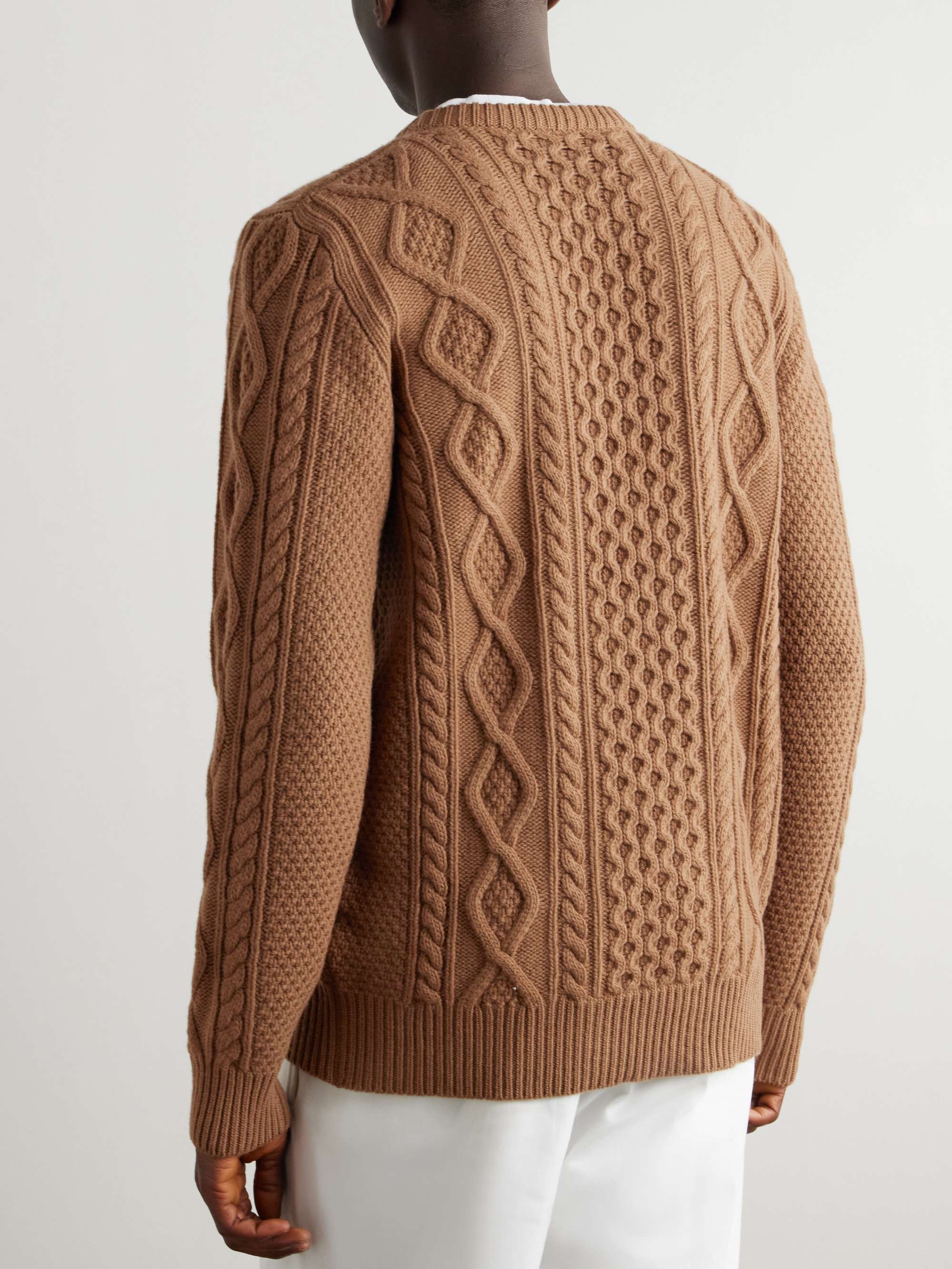 Pescatore Cable-Knit Virgin Wool Sweater view