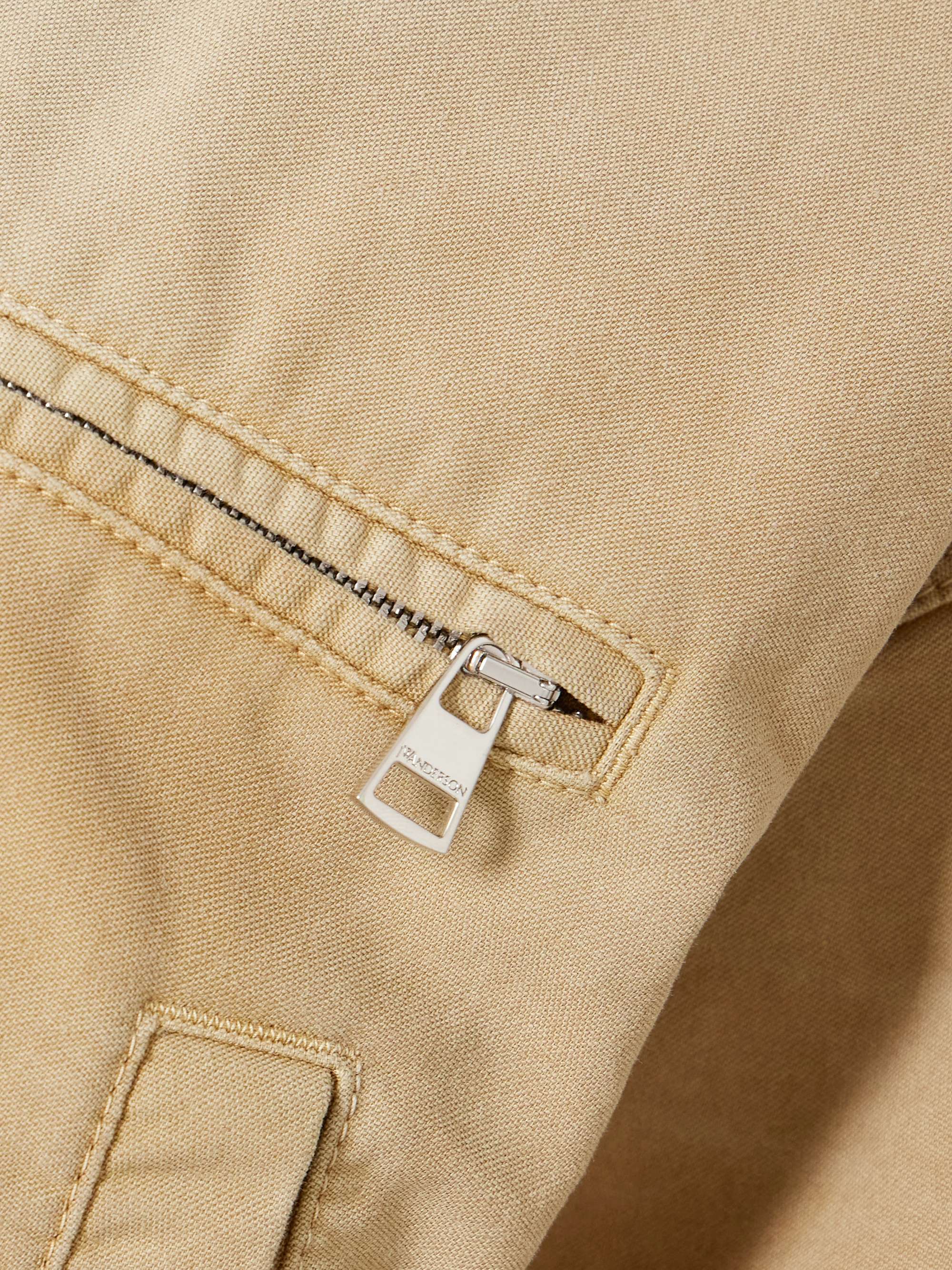 Corduroy-trimmed cotton-canvas jacket view