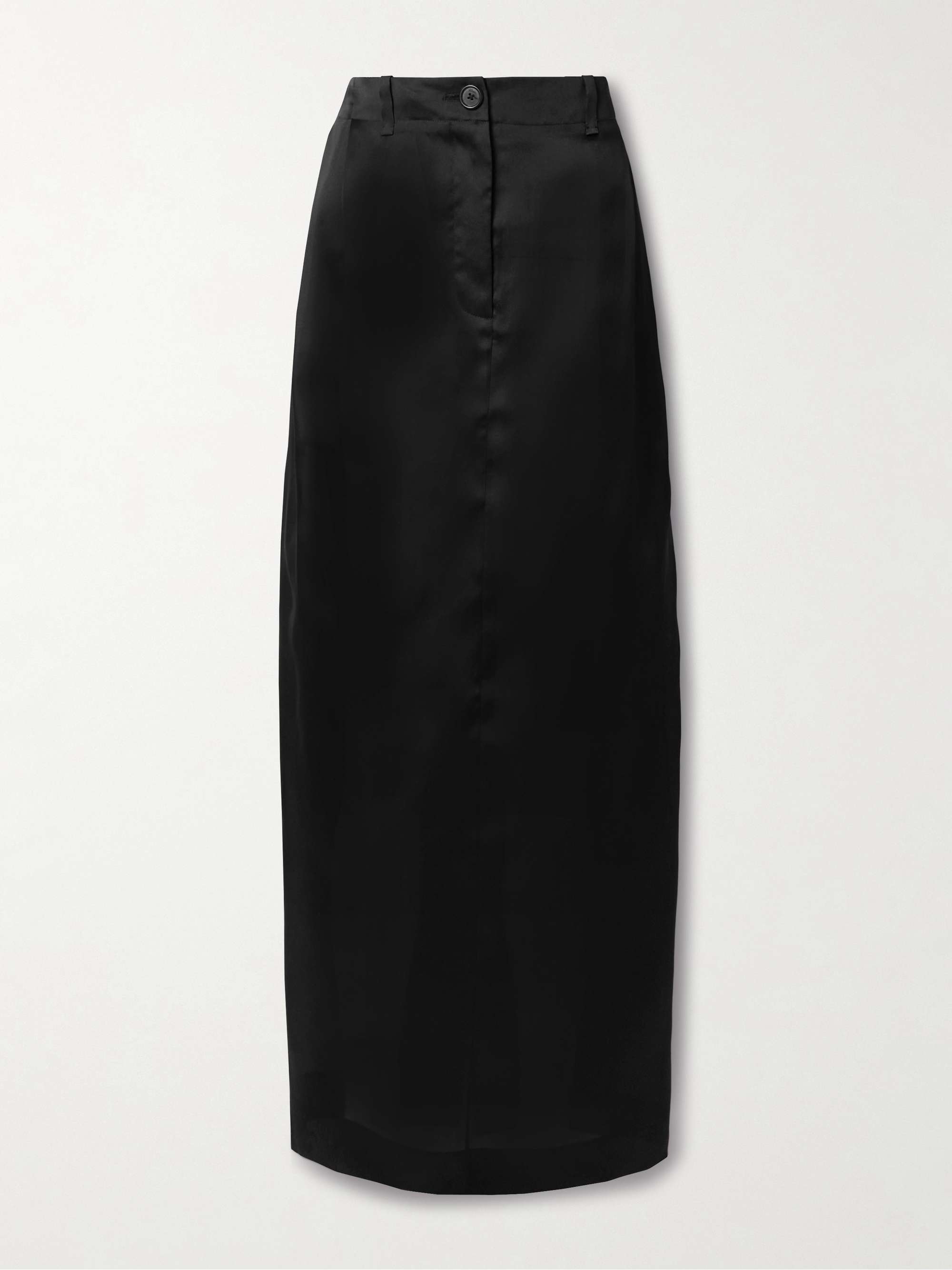 Lucian pleated silk-organza maxi skirt view