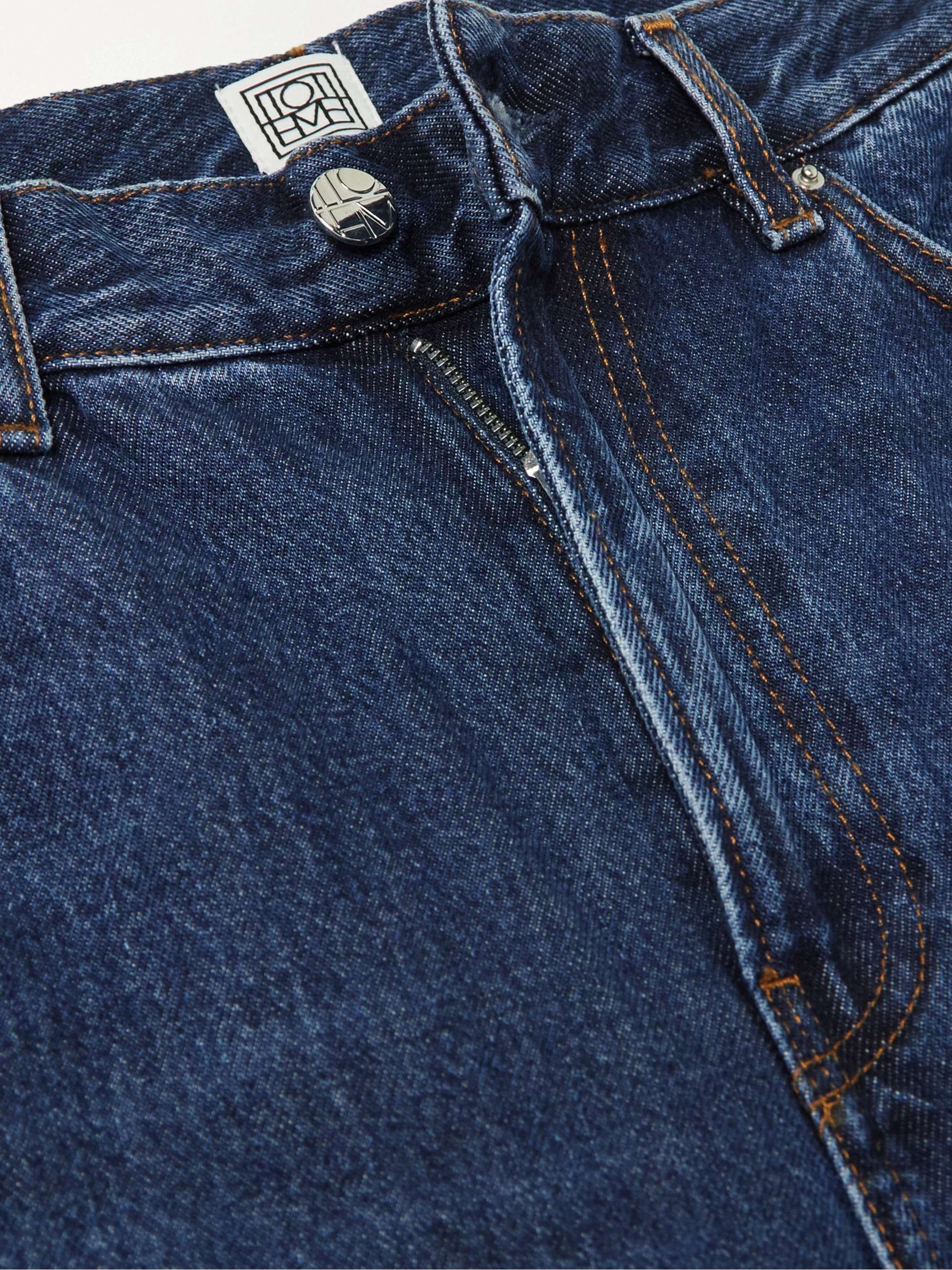 + NET SUSTAIN high-rise tapered organic jeans view