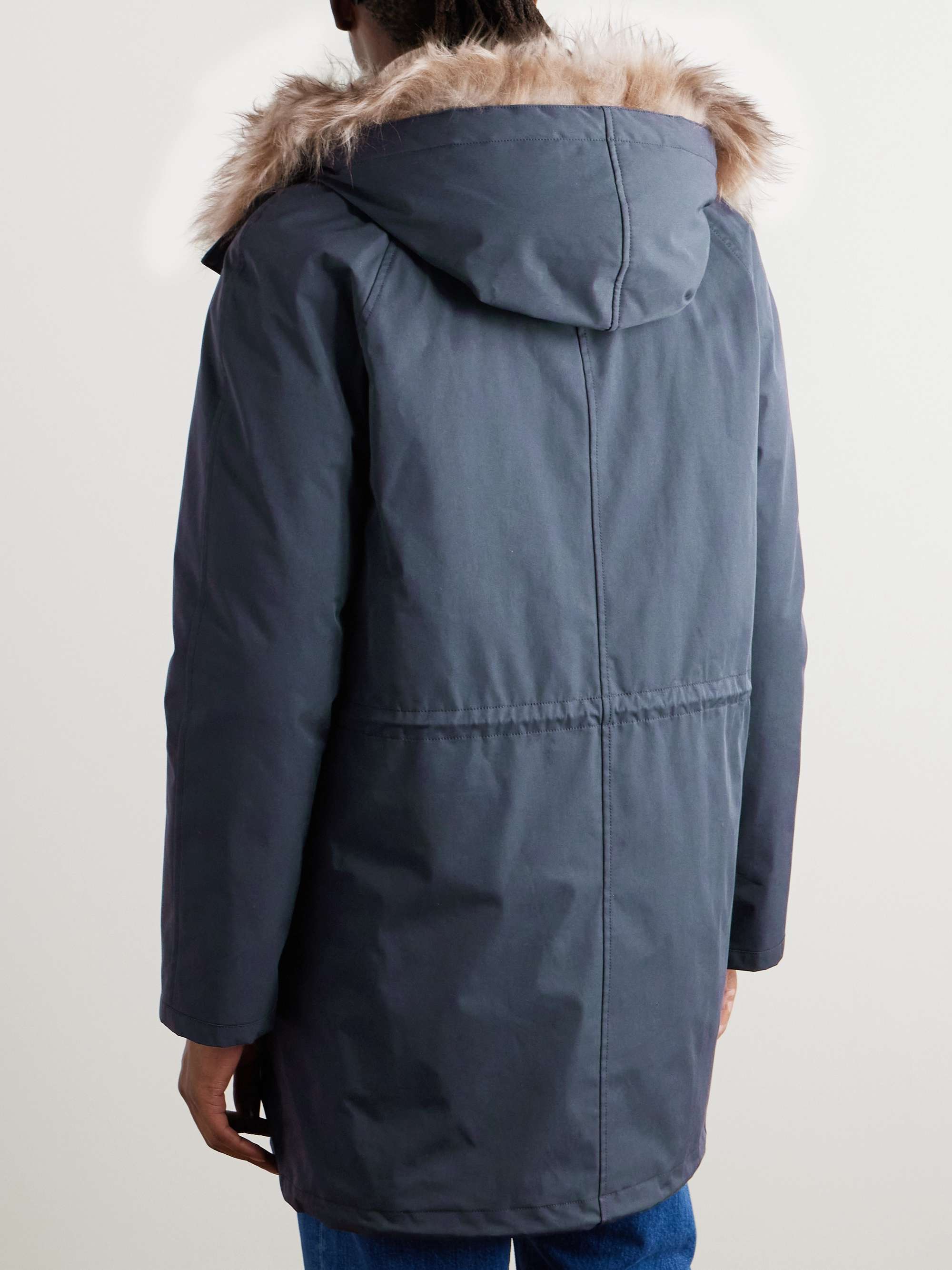 Iconic Shearling-Trimmed Padded Cotton-Blend Twill Down Parka view