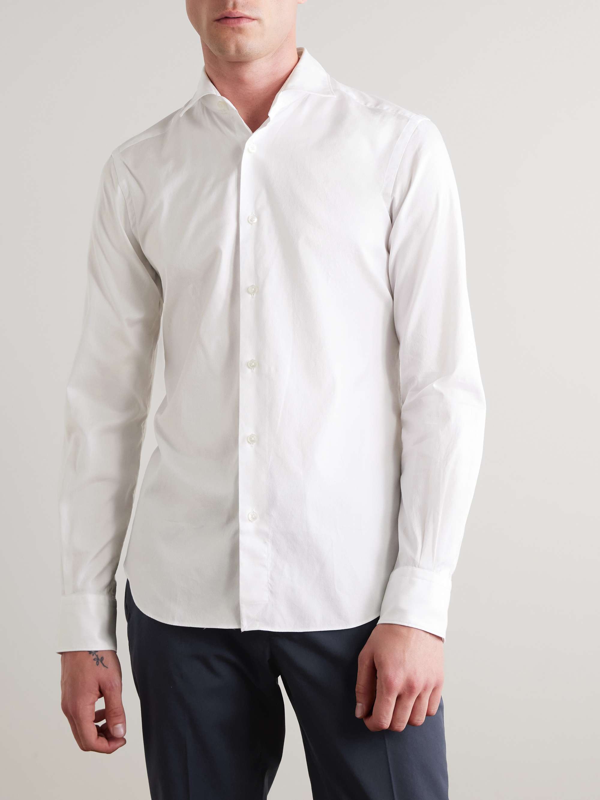 Glanshirt Slim-Fit Cotton Oxford Shirt view