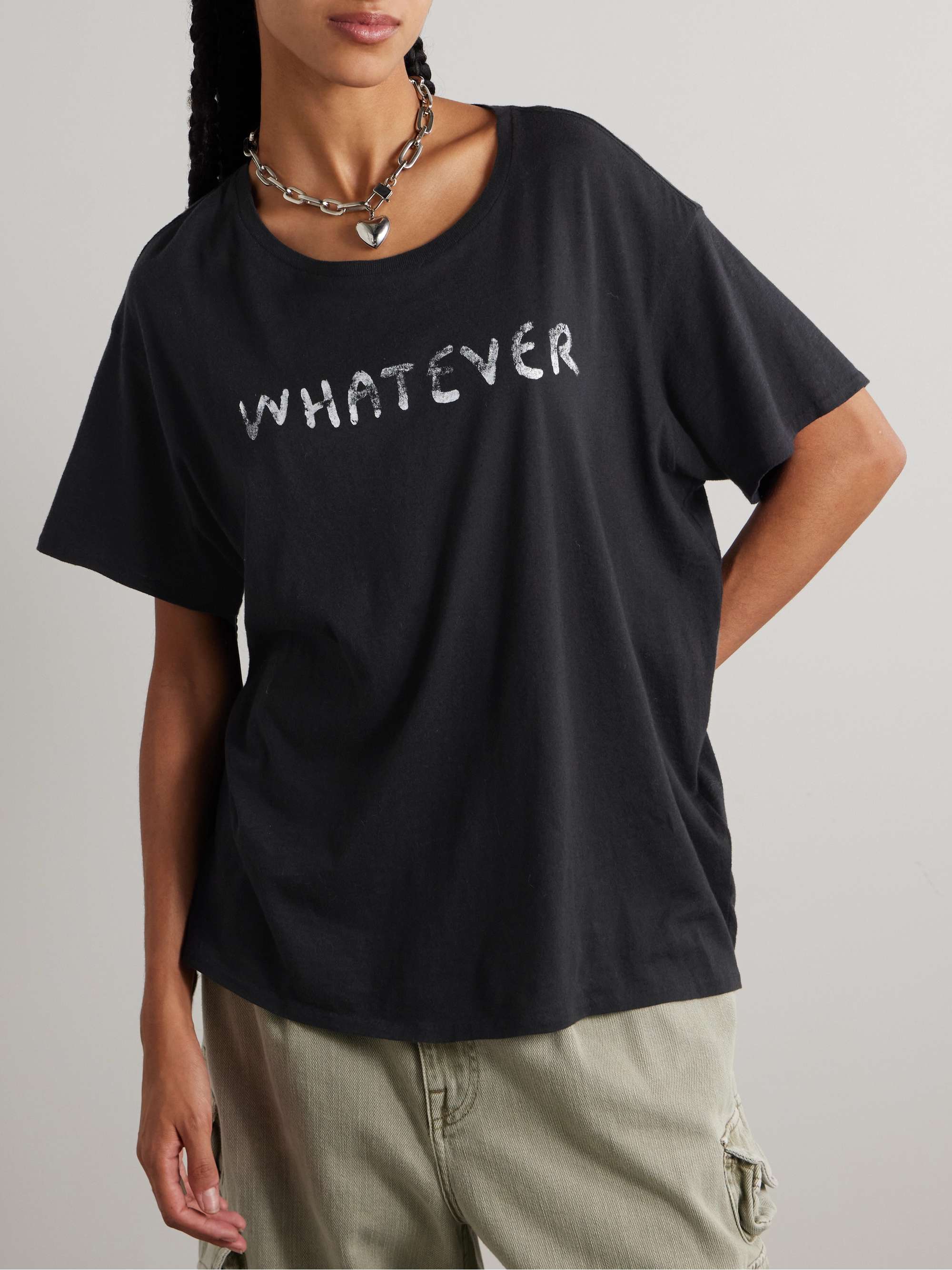 Cotton-blend jersey T-shirt view