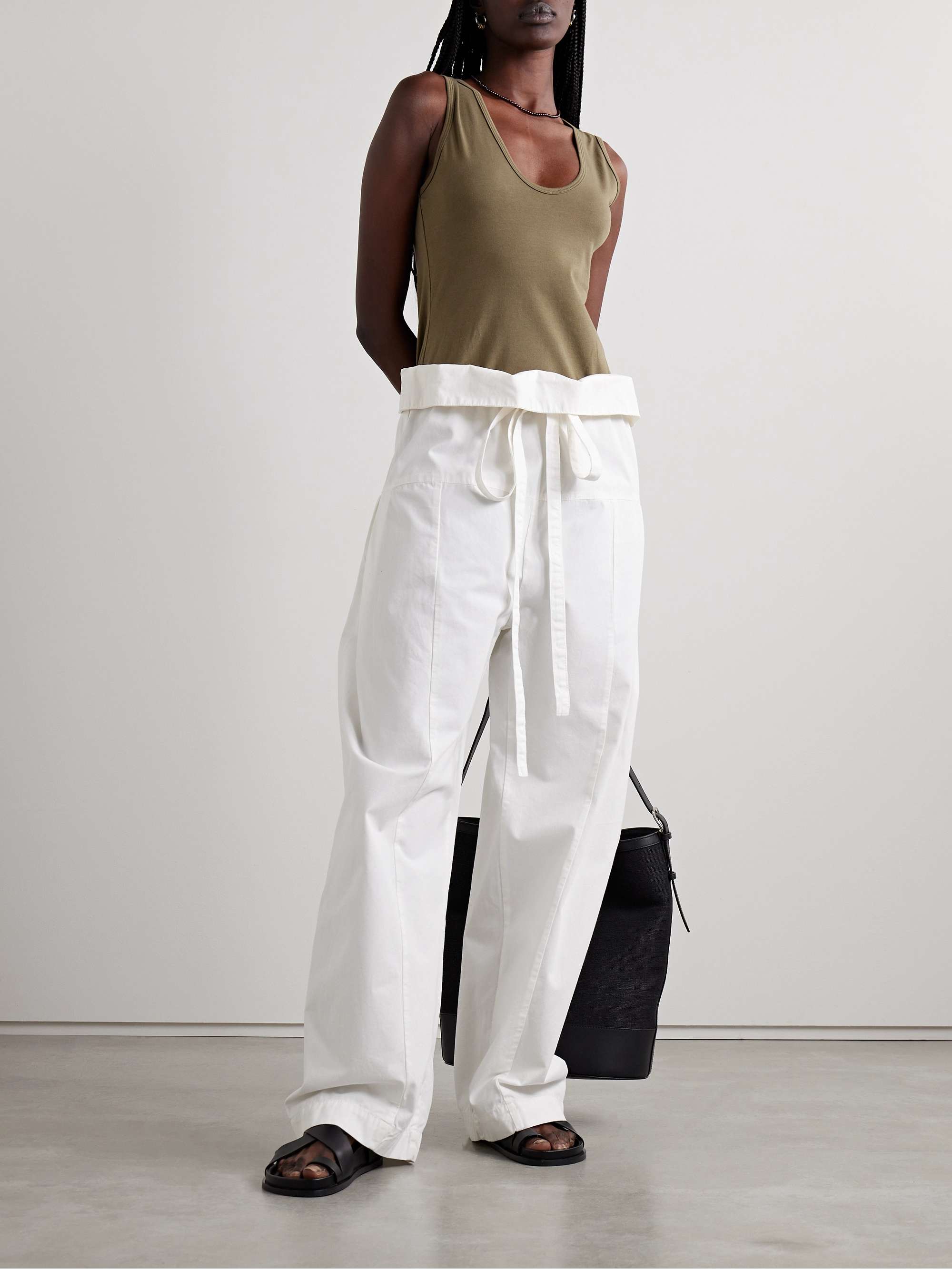 Organic cotton-blend jersey tank view