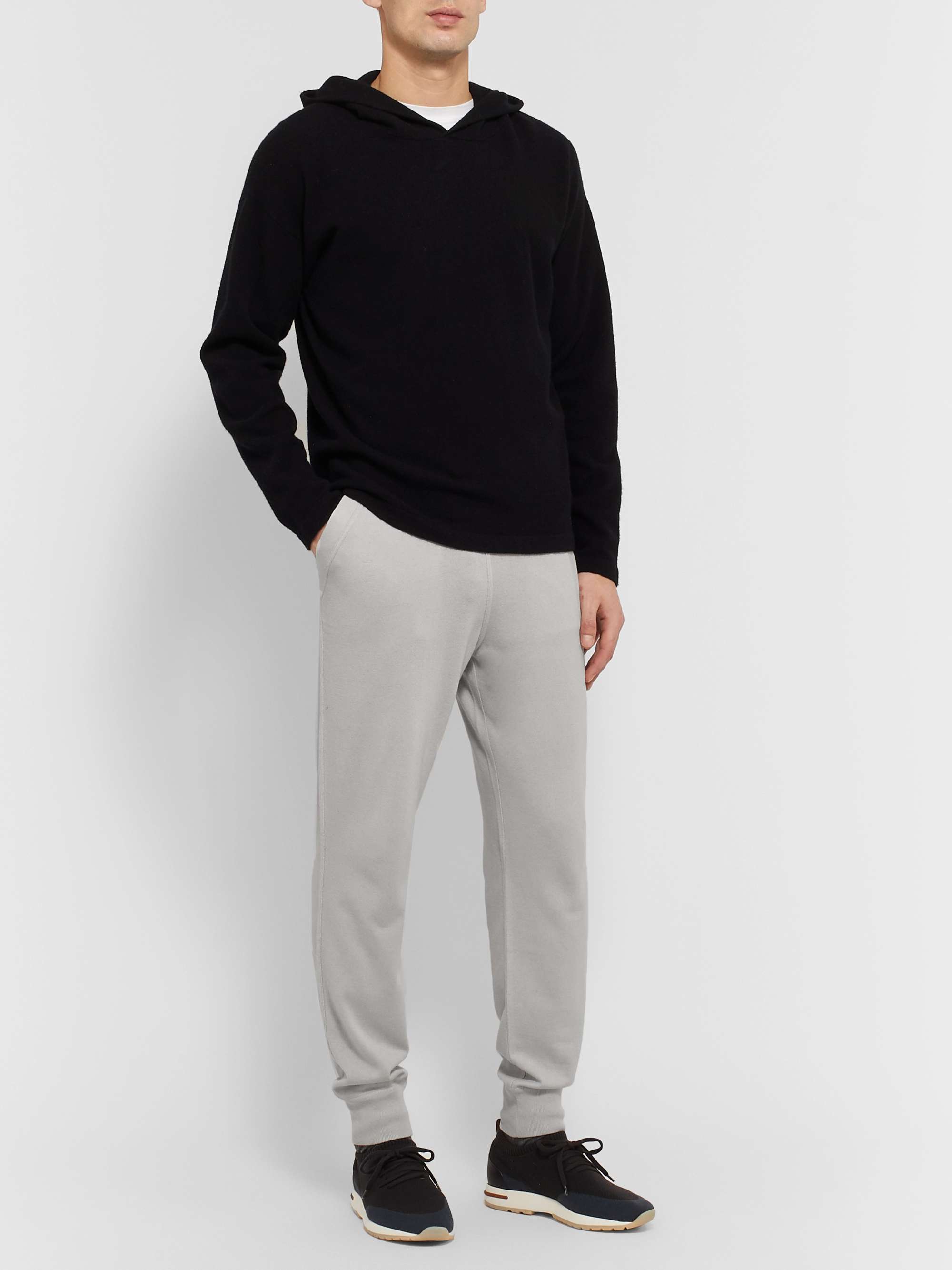 Tapered Cashmere and Silk-Blend Sweatpants view