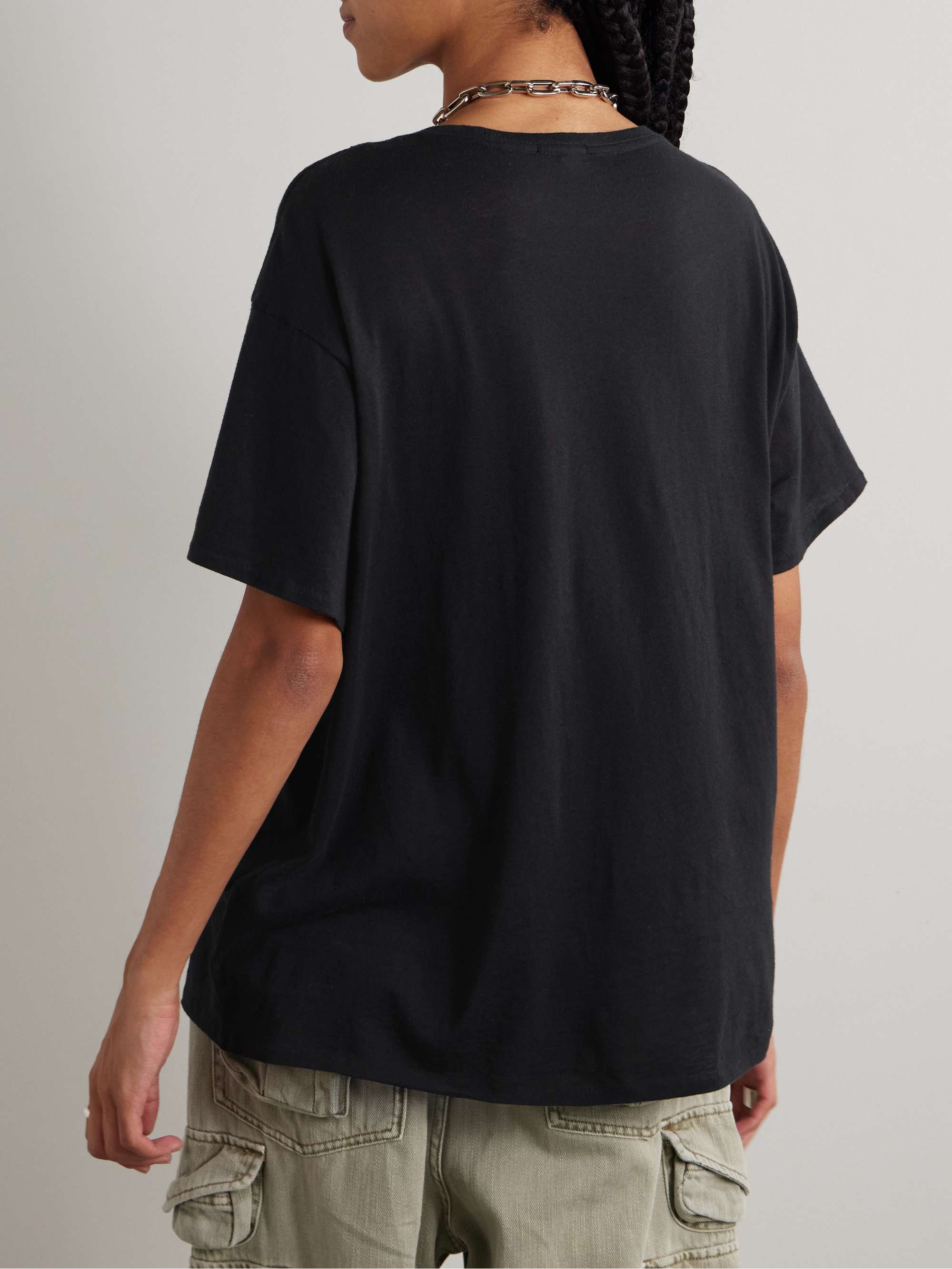 Cotton-blend jersey T-shirt view
