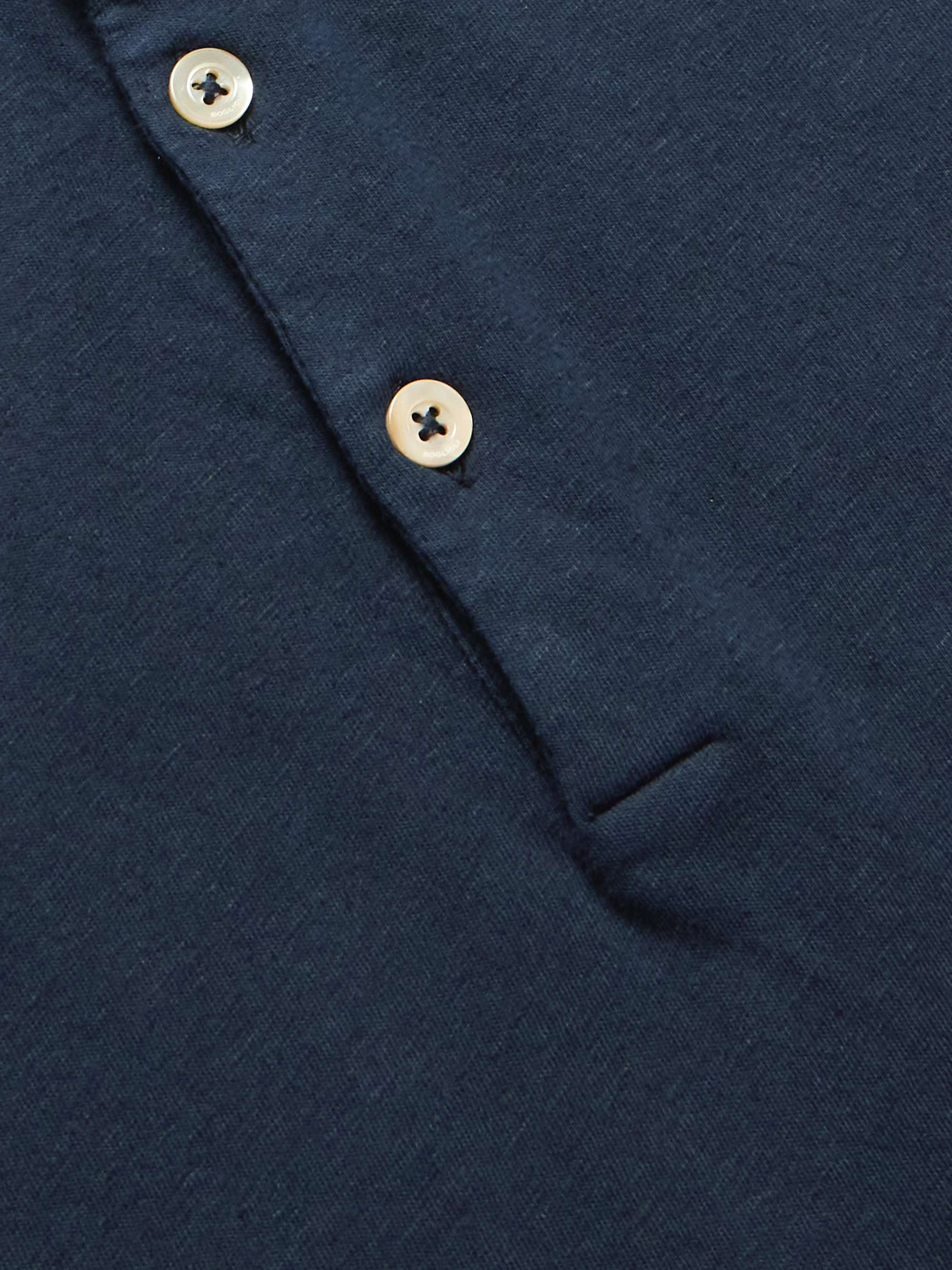Cotton and Linen-Blend Polo Shirt view