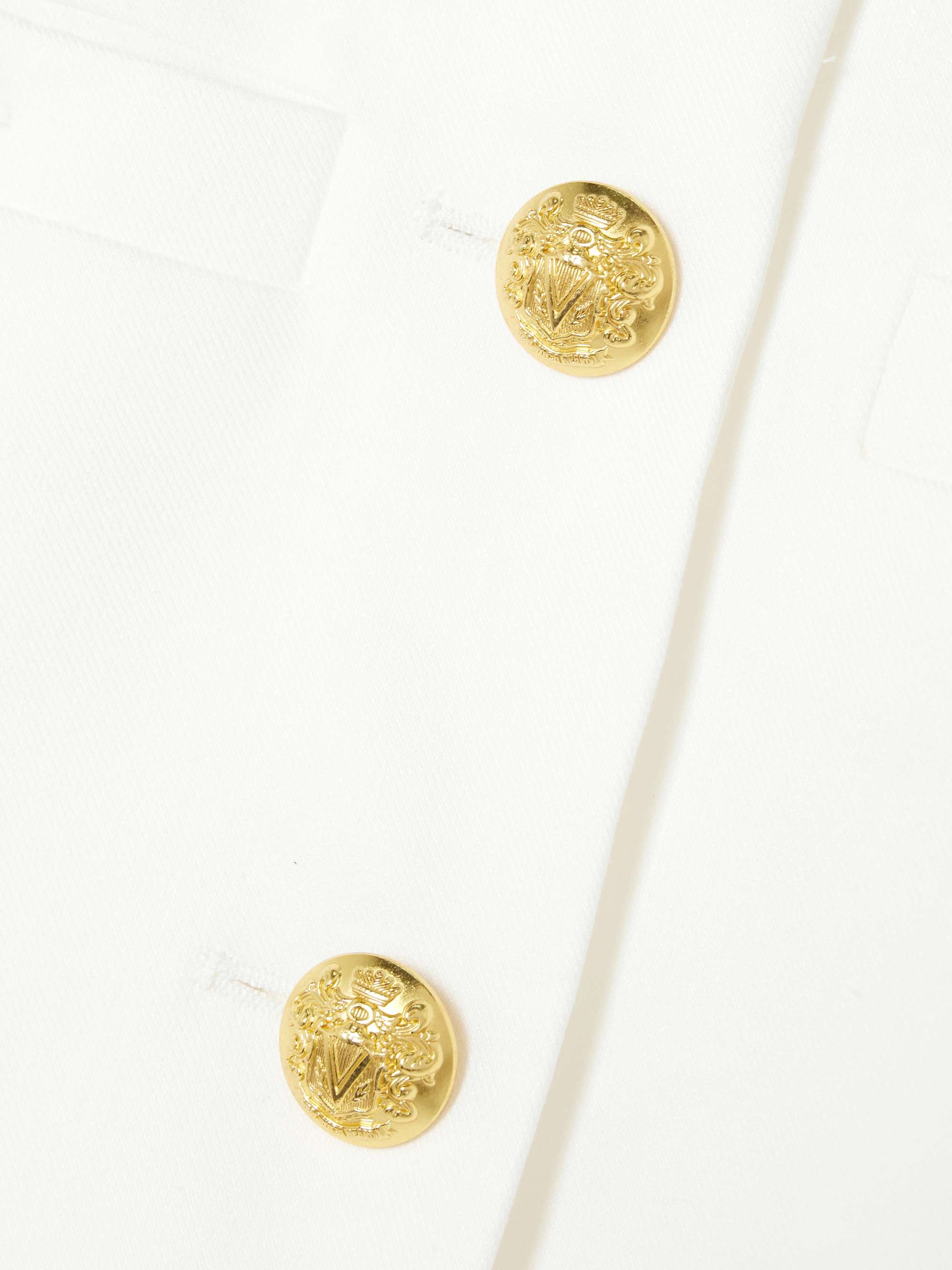Tamara linen-blend twill vest view