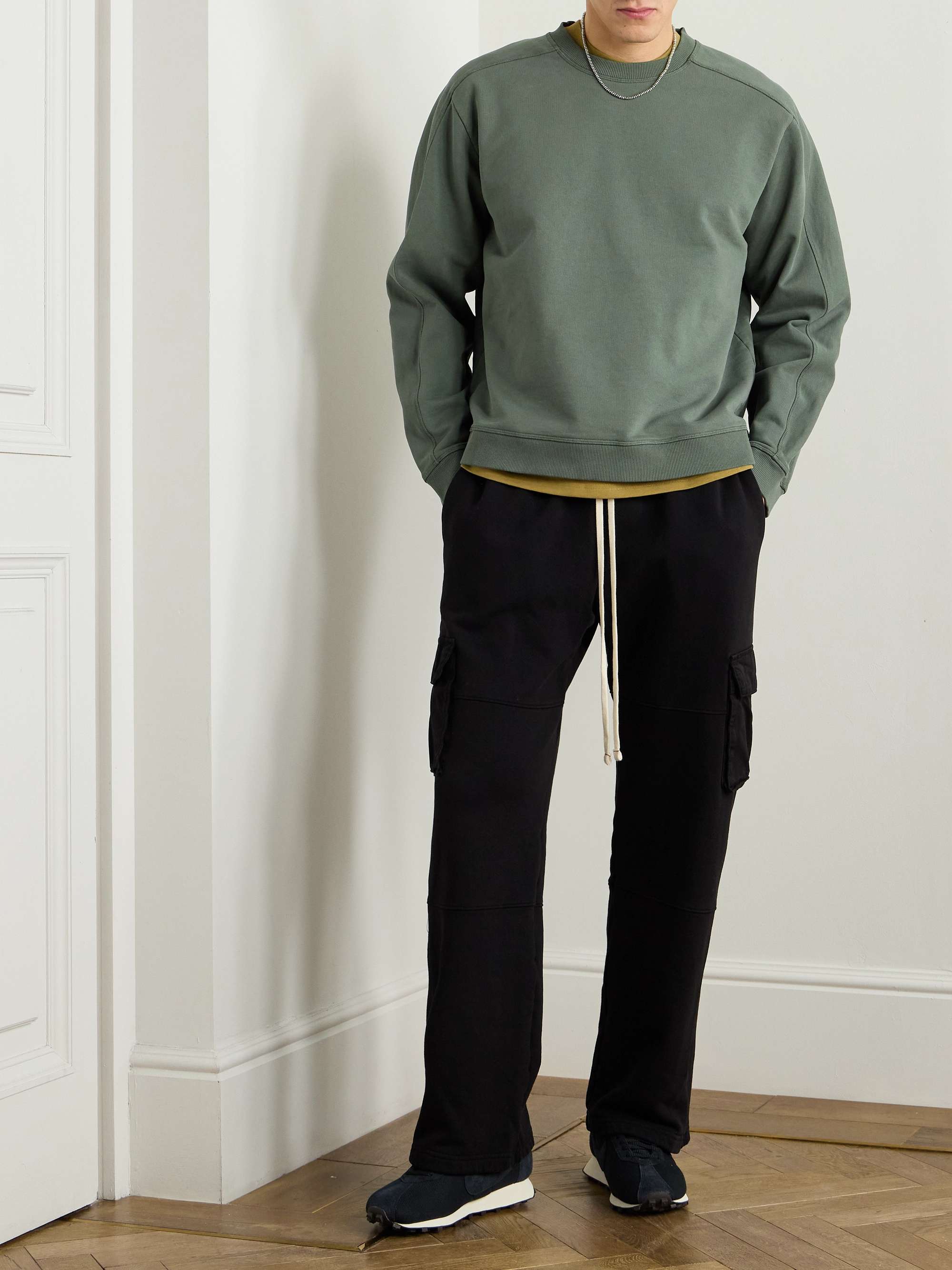 Prism Garment-Dyed Cotton-Jersey Sweatshirt view