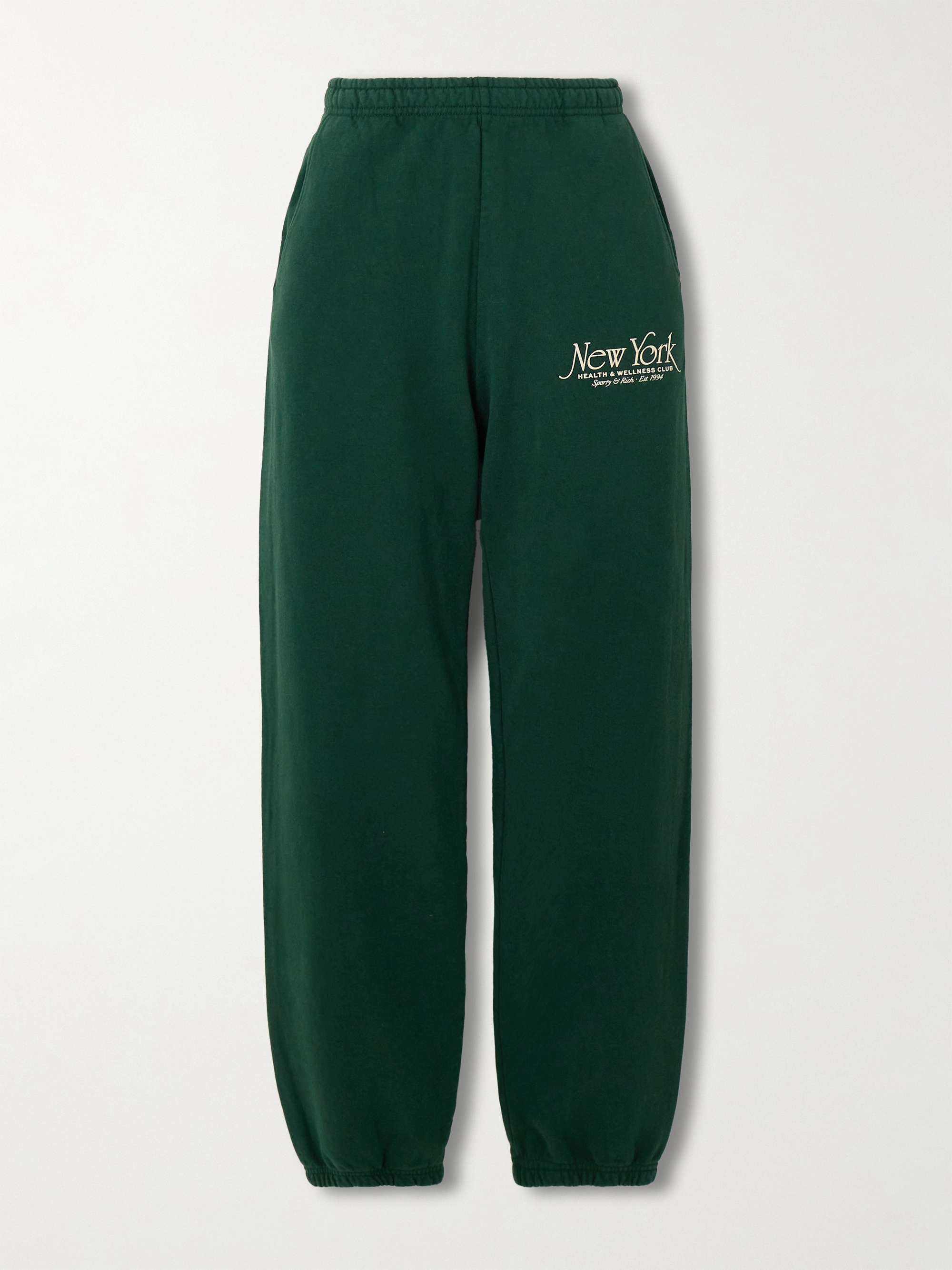 NY 94 printed cotton-jersey sweatpants view
