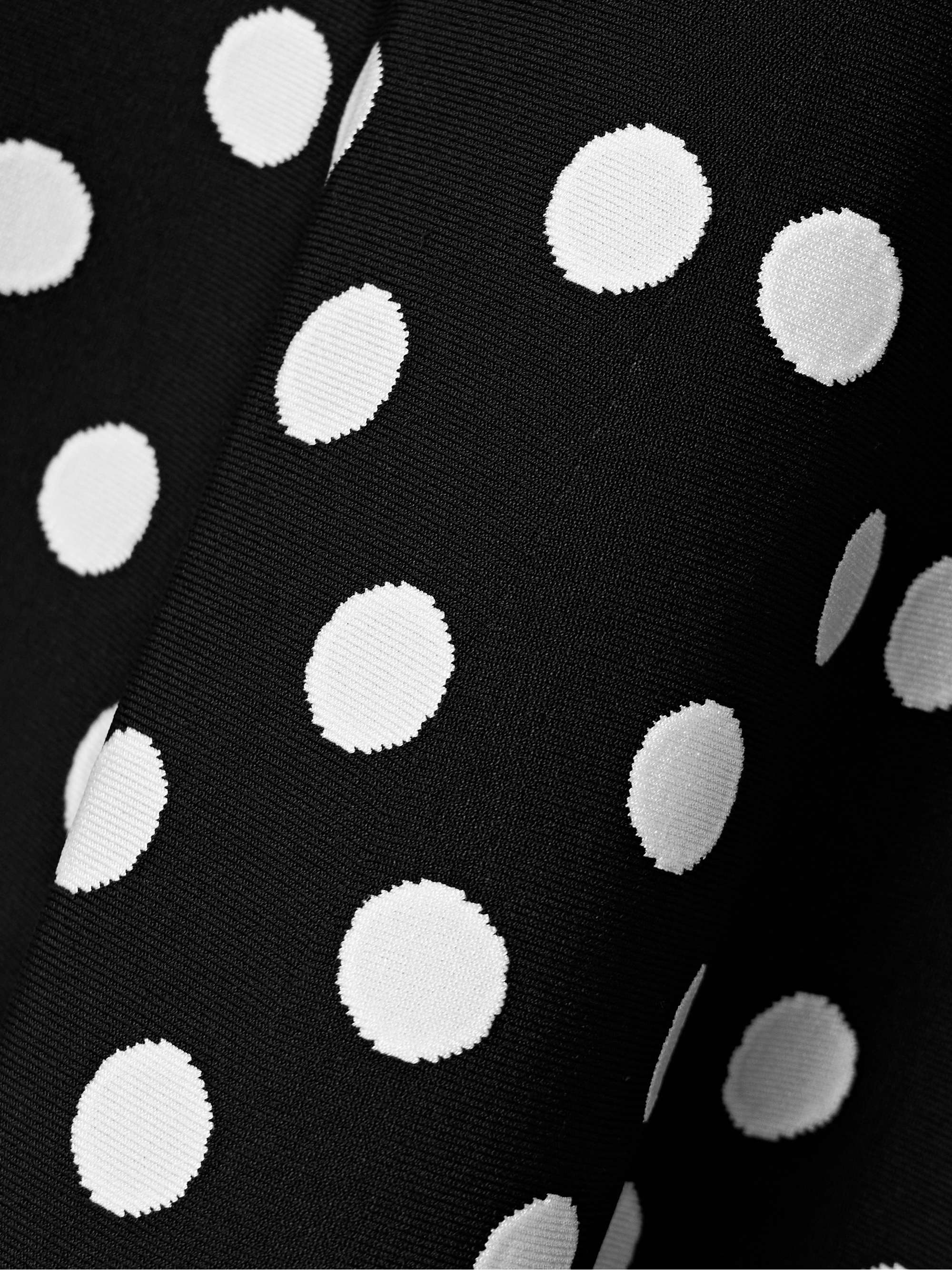 Polka-dot jacquard-knit skirt view