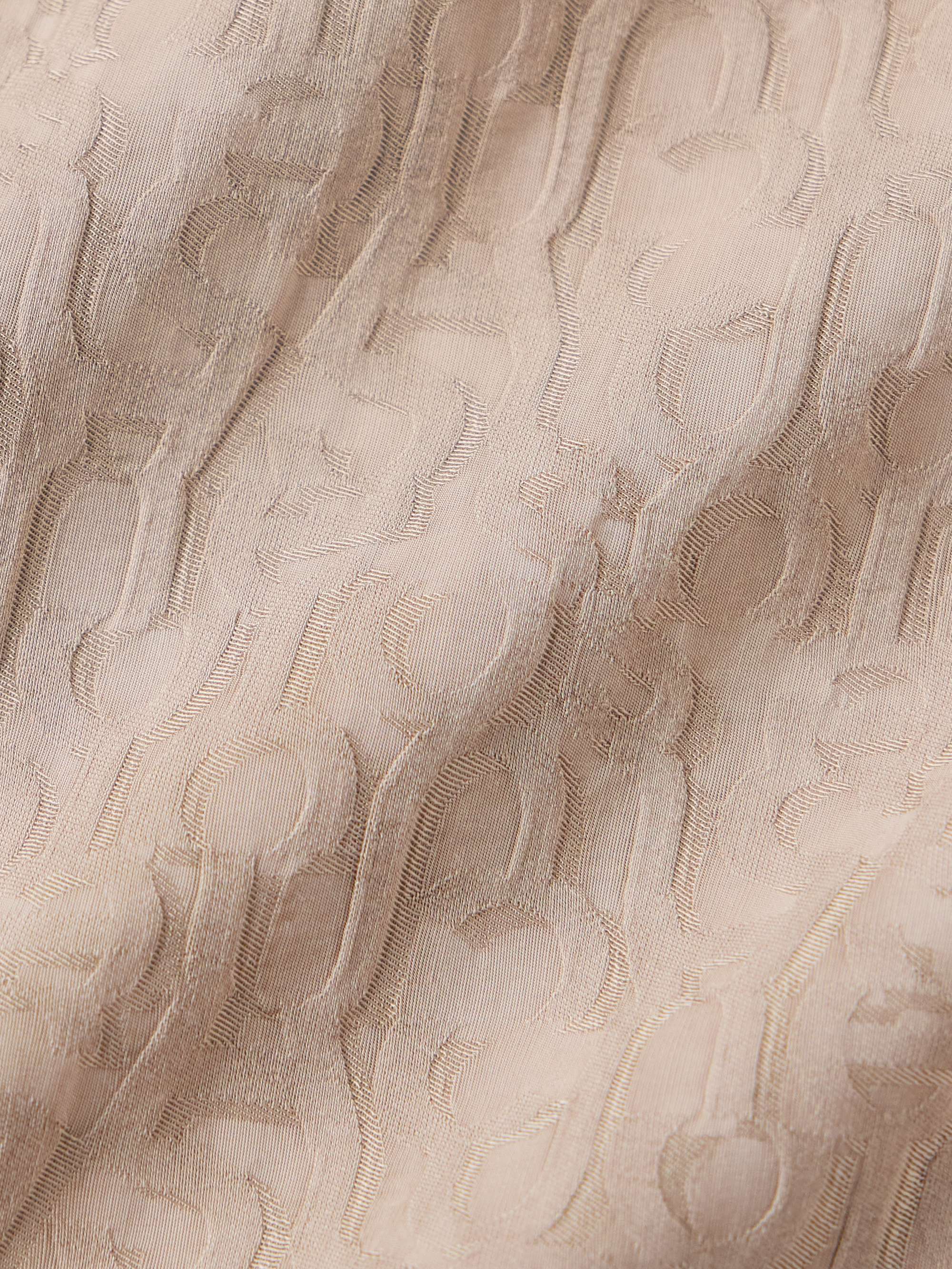 Setar Oversized Satin-Jacquard Shirt view