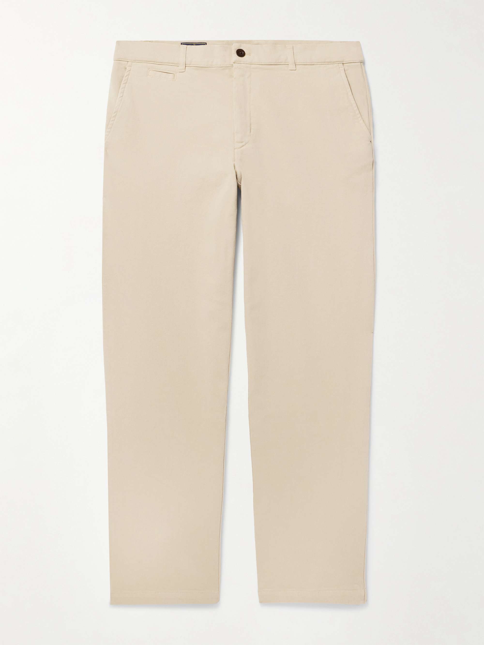 Labura Straight-Leg Cotton-Blend Twill Trousers view