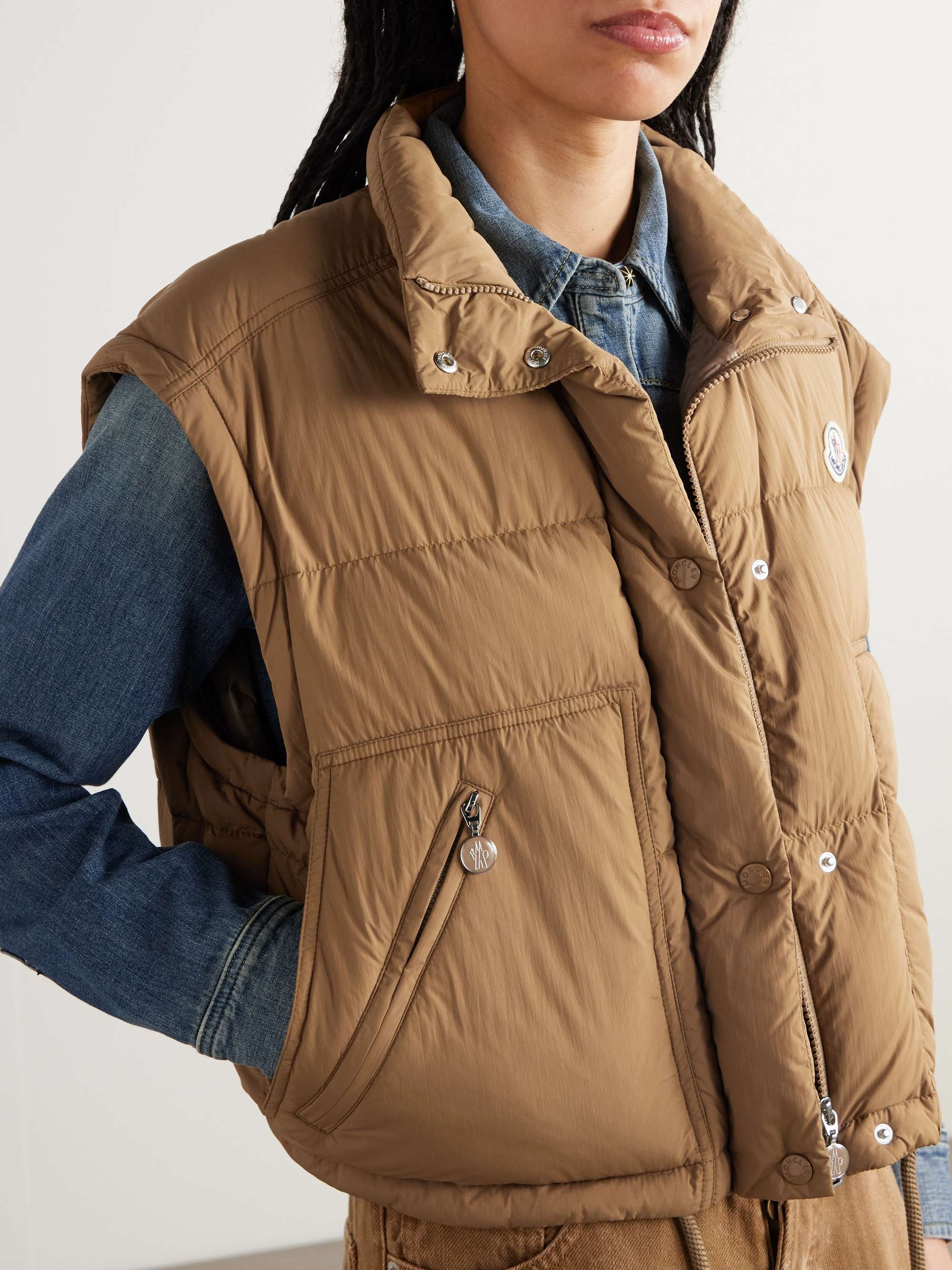 Selle cropped quilted-shell down jacket view