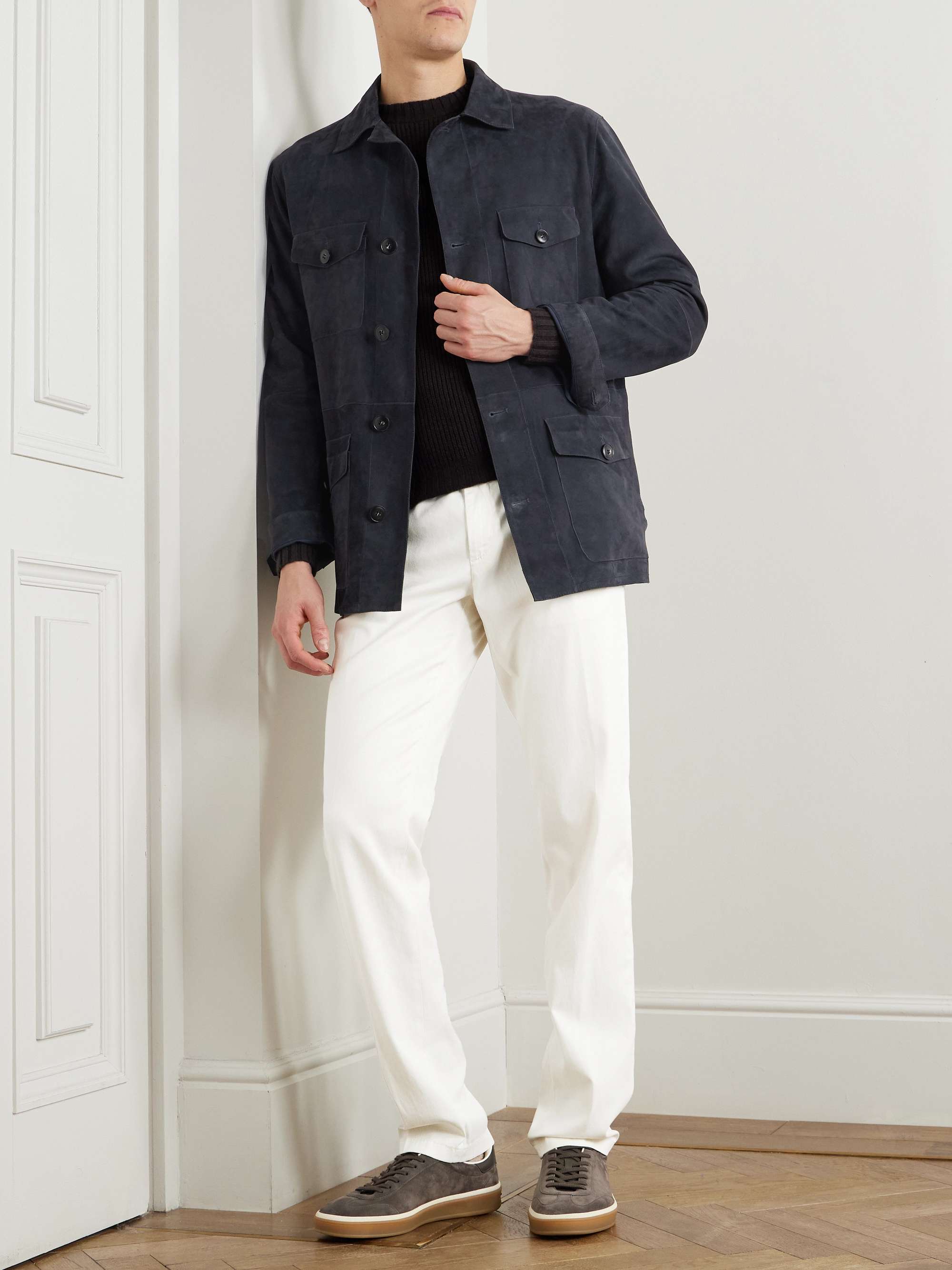 Slim-Fit Straight-Leg Garment-Dyed Stretch Lyocell and Cotton-Blend Twill Chinos view