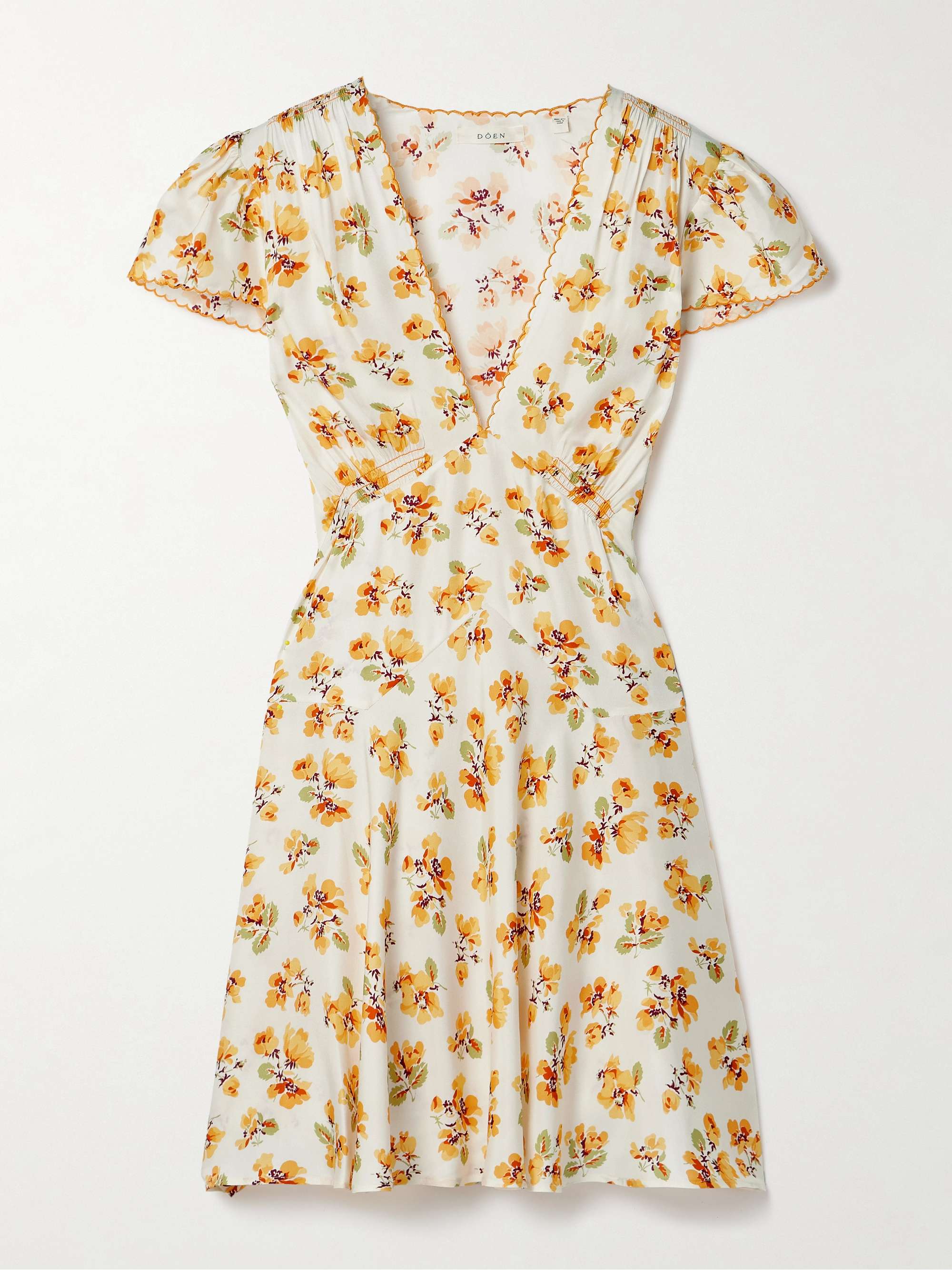 Dianne floral-print silk-blend twill mini dress view