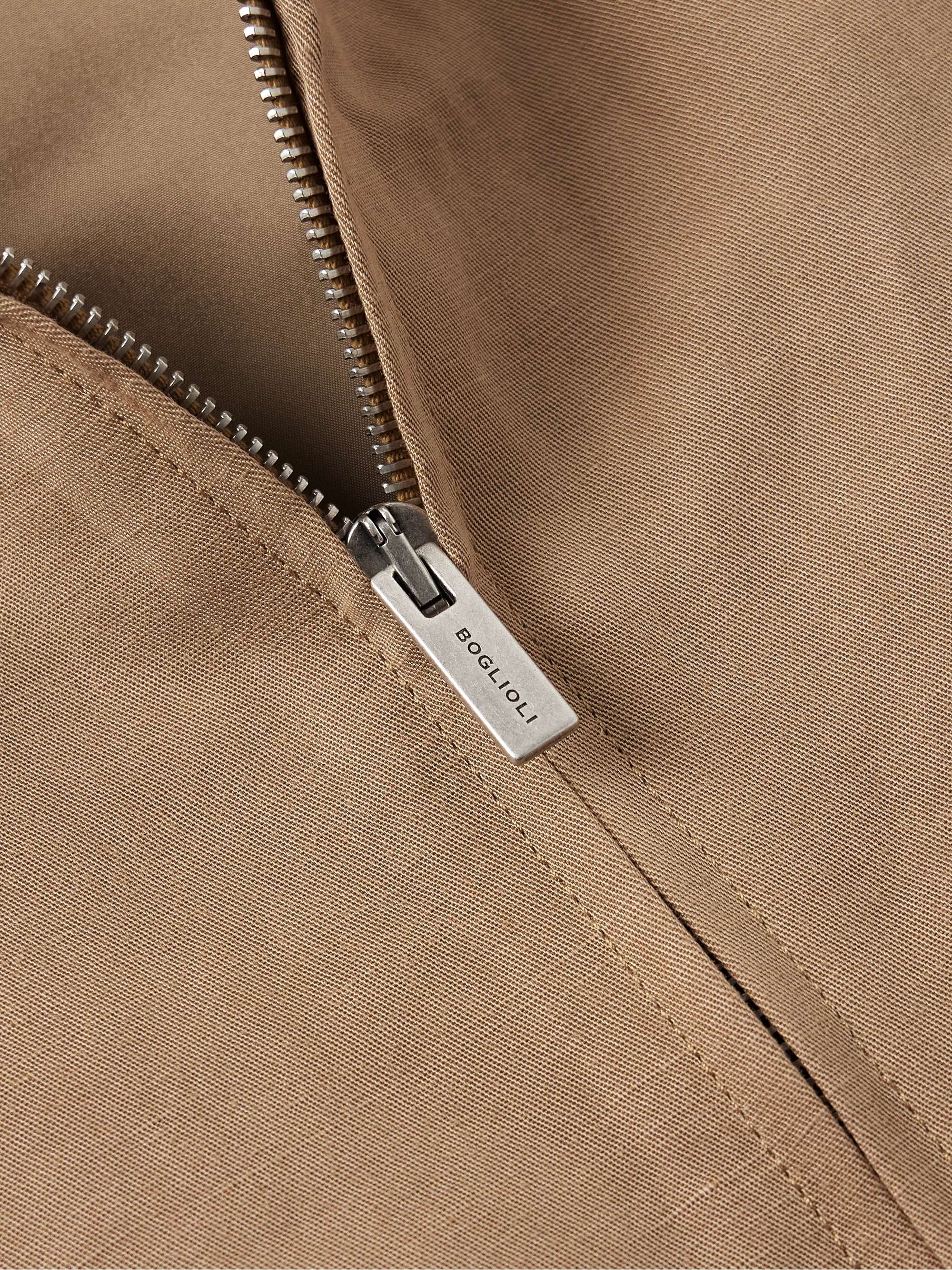 Lyocell and Linen-Blend Bomber Jacket view