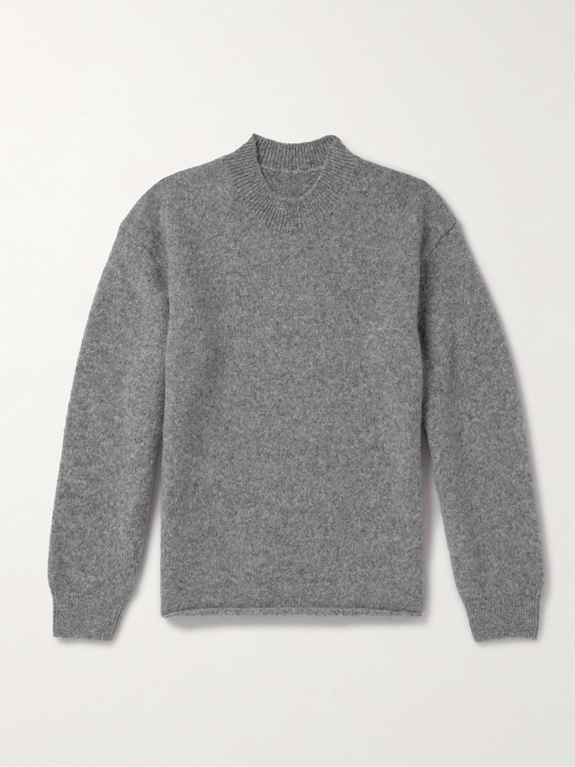 Logo-Intarsia Alpaca-Blend Sweater view