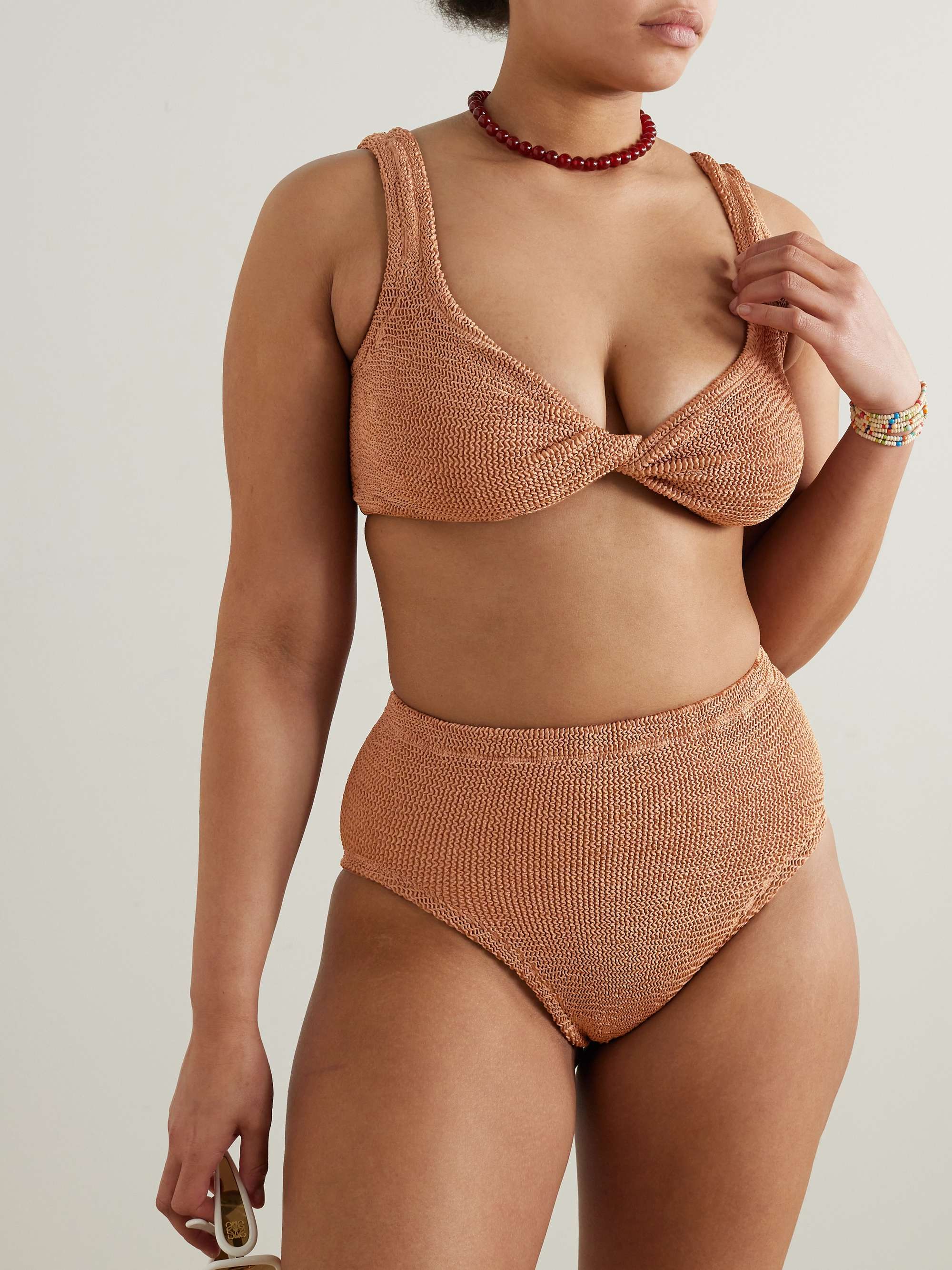 Jamie metallic seersucker bikini view