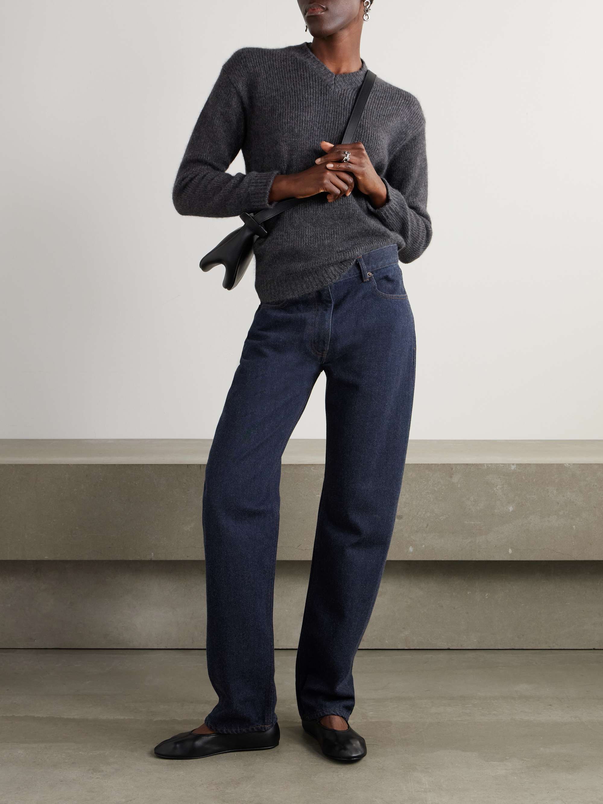 Berty mid-rise straight-leg jeans view