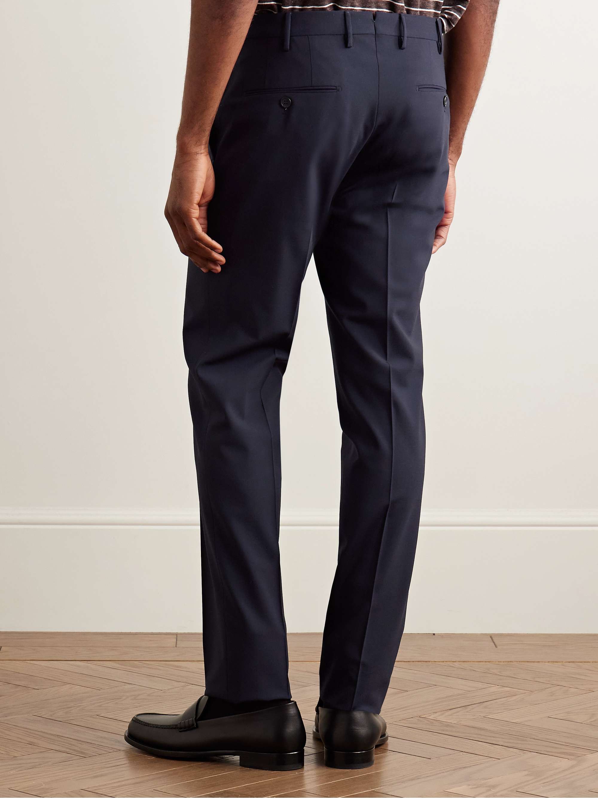 Venezia 1951 Slim-Fit Virgin Wool-Blend Trousers view